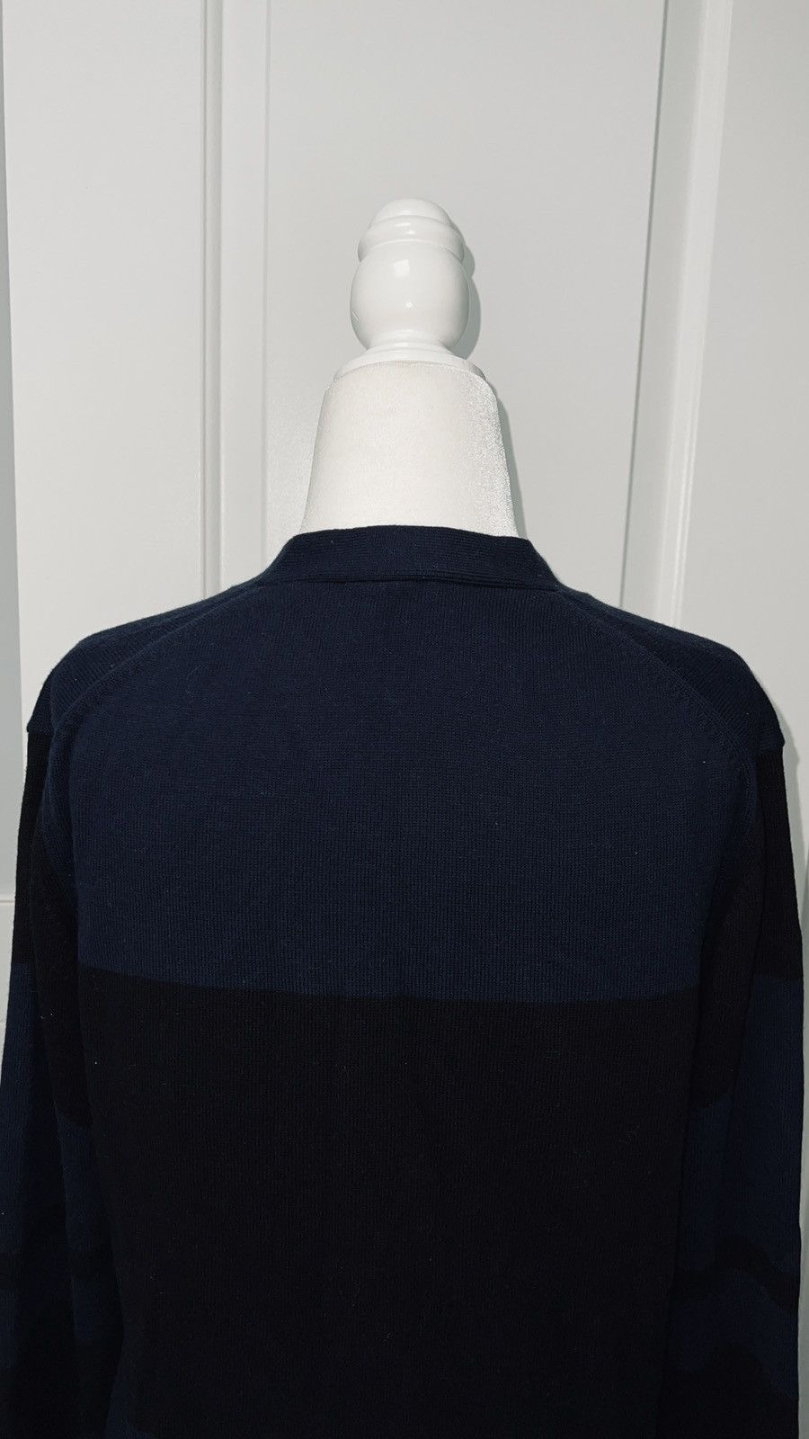 Helmut Lang NWOT Color Block Graphic Sweater Cardigan w/front pockets Size US S / EU 44-46 / 1 - 5 Thumbnail