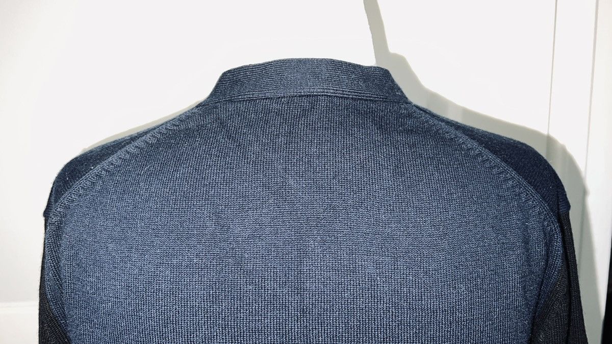 Helmut Lang NWOT Color Block Graphic Sweater Cardigan w/front pockets Size US S / EU 44-46 / 1 - 6 Thumbnail