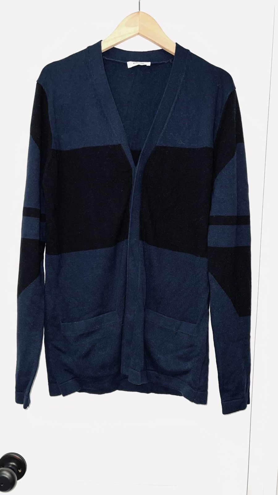 Helmut Lang NWOT Color Block Graphic Sweater Cardigan w/front pockets Size US S / EU 44-46 / 1 - 14 Thumbnail