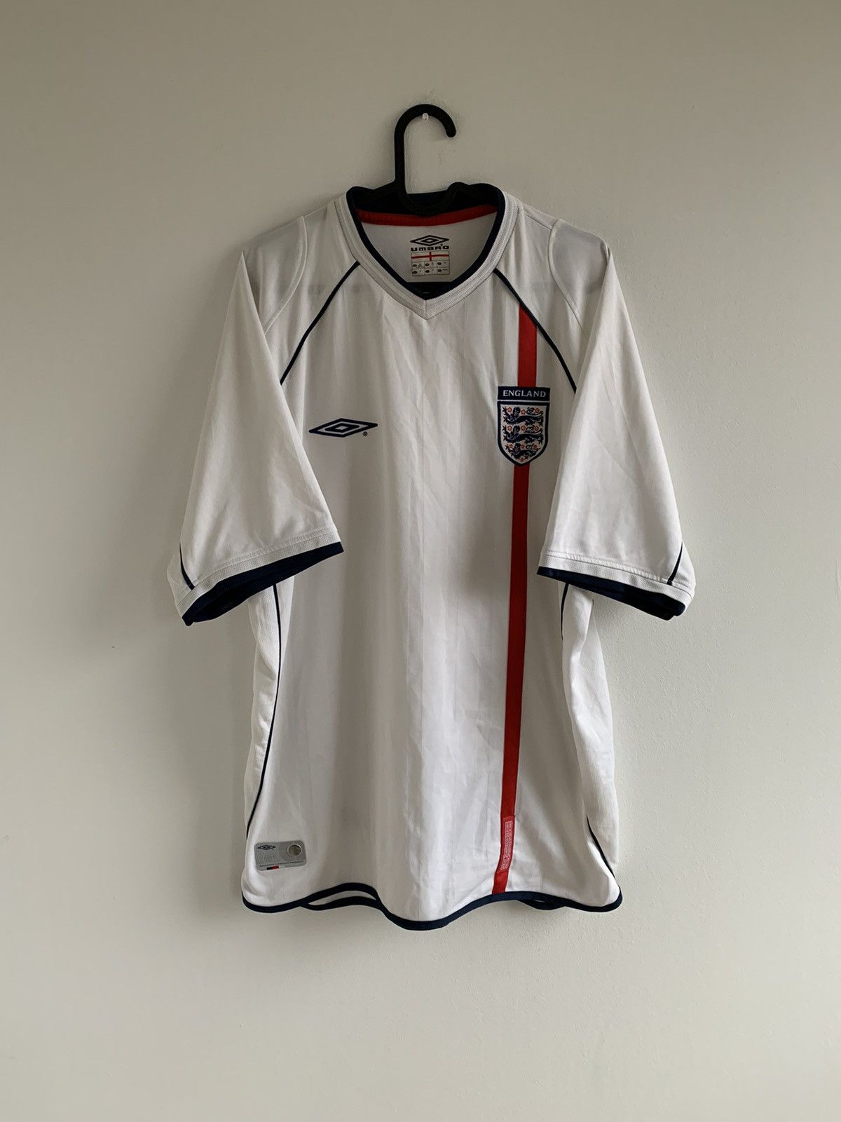 Vintage Umbro x England 2001-2003 Home Jersey Tee T Shirt