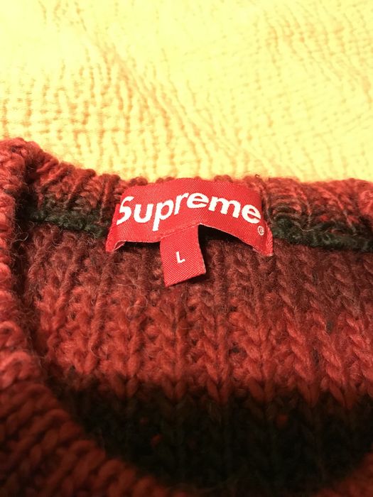 Supreme Ombre Striped Sweater | Grailed