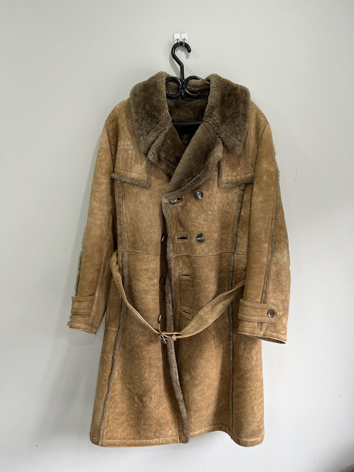 Vintage Vintage Jeno De Paris Sheepskin Shearling Jacket Coat Size US L / EU 52-54 / 3 - 1 Thumbnail