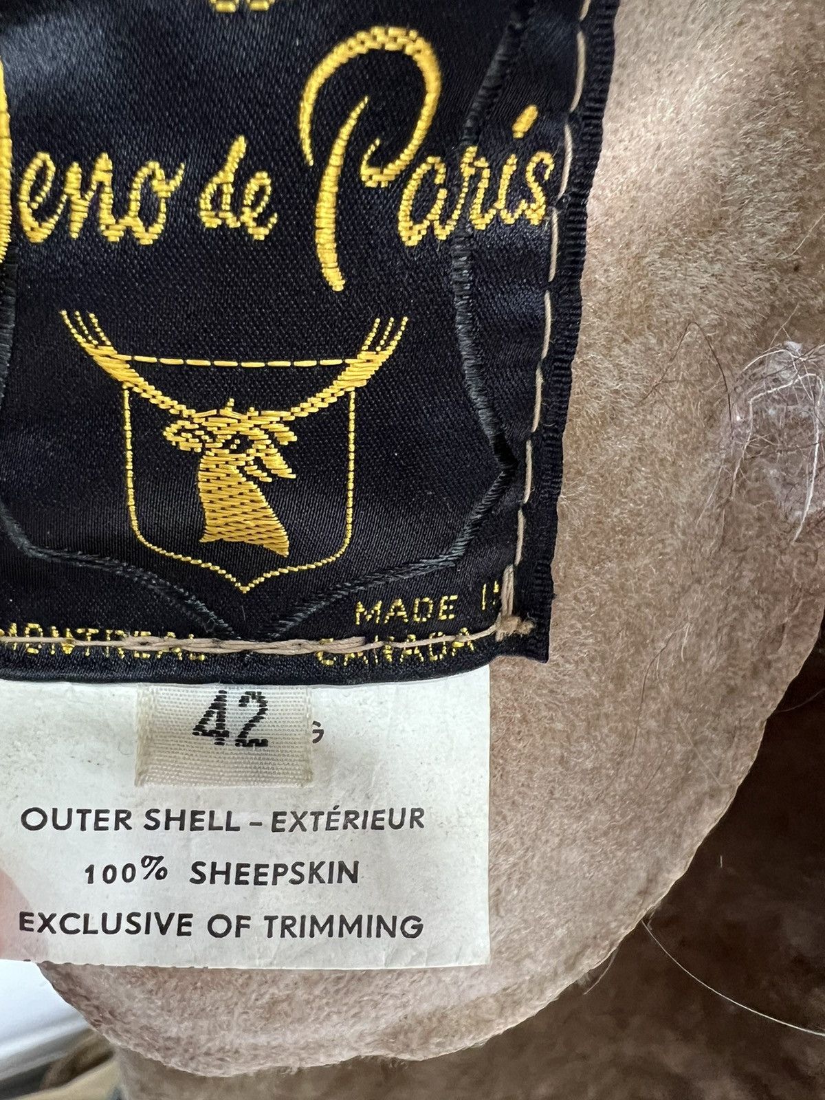 Vintage Vintage Jeno De Paris Sheepskin Shearling Jacket Coat Size US L / EU 52-54 / 3 - 8 Thumbnail