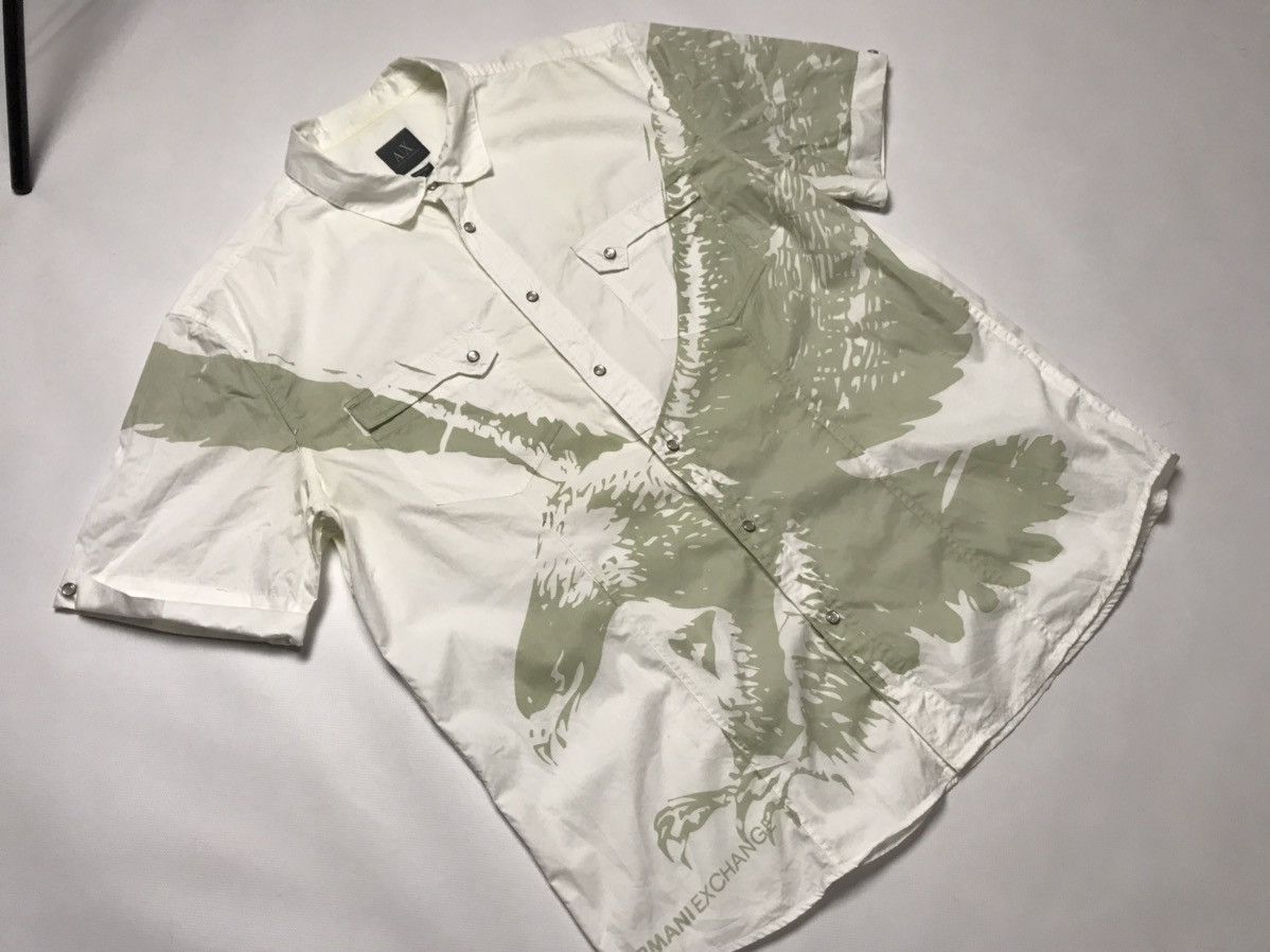 Armani Exchange vintage Armani Eagle Print Shirt Size US XL / EU 56 / 4 - 8 Thumbnail