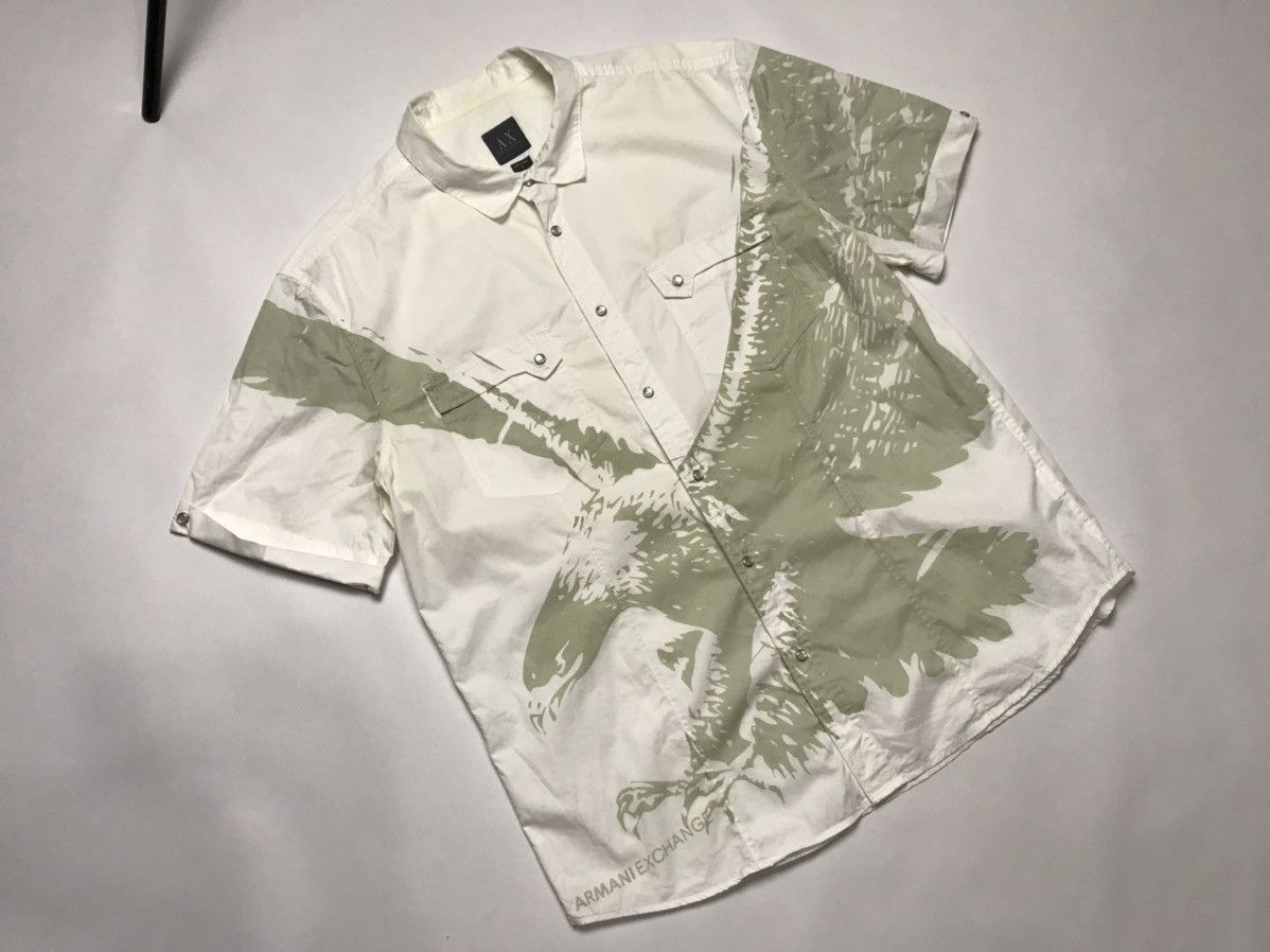 Armani Exchange vintage Armani Eagle Print Shirt Size US XL / EU 56 / 4 - 3 Thumbnail