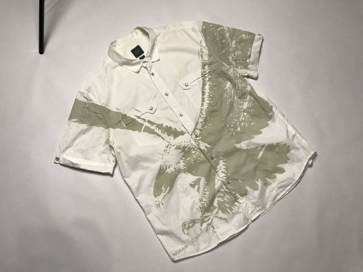 Armani Exchange vintage Armani Eagle Print Shirt Size US XL / EU 56 / 4 - 2 Thumbnail