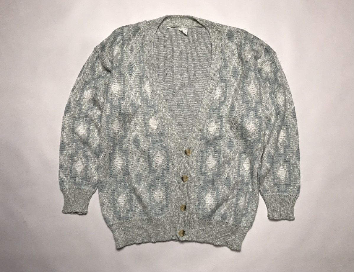 Japanese Brand Vintage Knit Cardigan Size US L / EU 52-54 / 3 - 1 Thumbnail