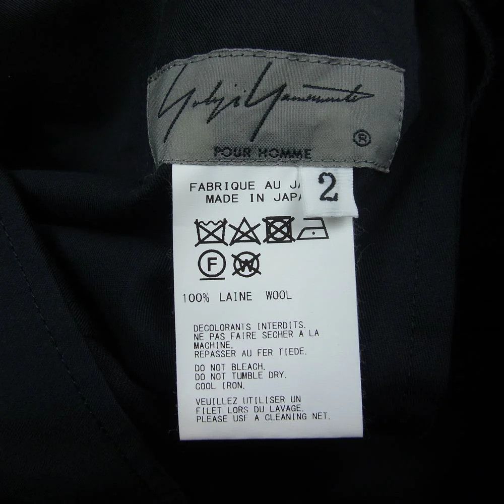 Yohji Yamamoto POUR HOMME 19aw Gabardine Hem Adjusted Pants