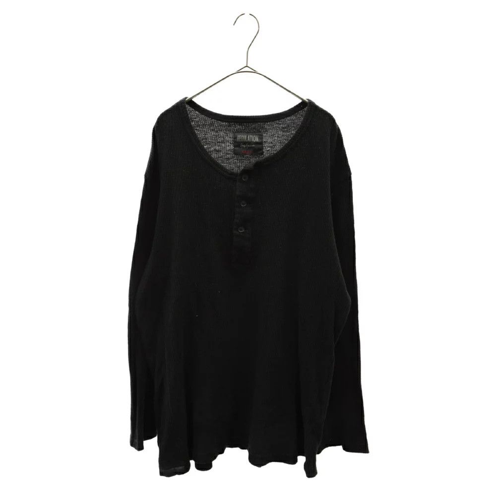 REGULATION Yohji Yamamoto 21ssWAFFLE HENLEY NECK