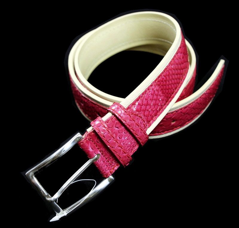 Python Skin Belt Vittorio Marchesi Italy
