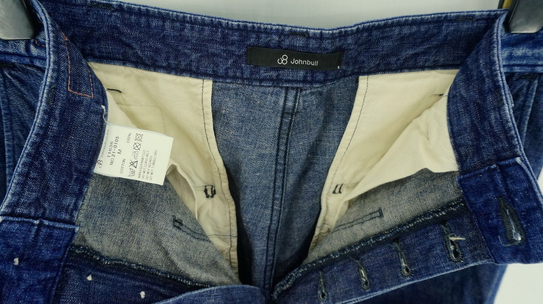 Japanese Brand Japan JOHN BULL Front Flap button Fly Jeans Size US 31 - 7 Thumbnail