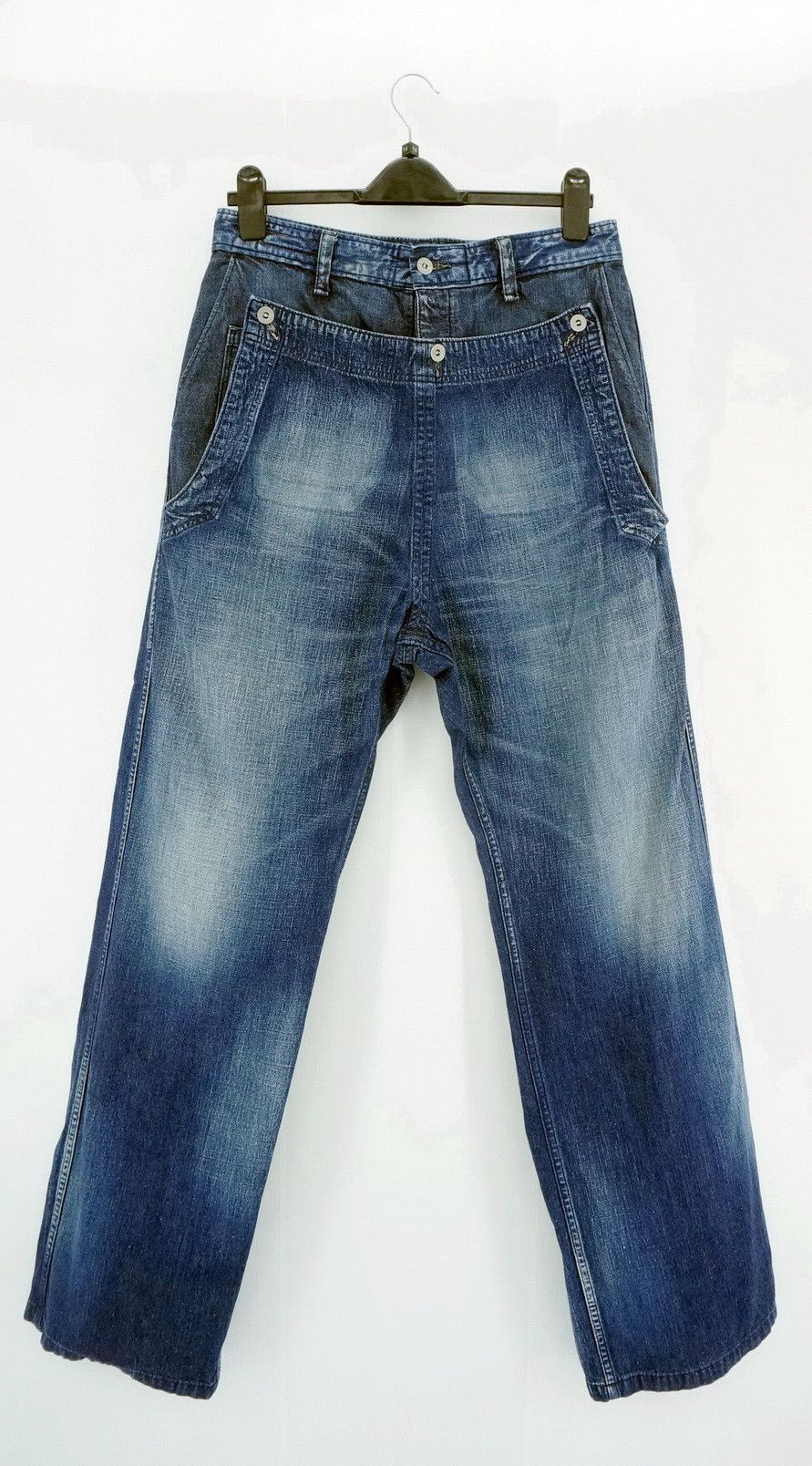 Japanese Brand Japan JOHN BULL Front Flap button Fly Jeans Size US 31 - 2 Thumbnail