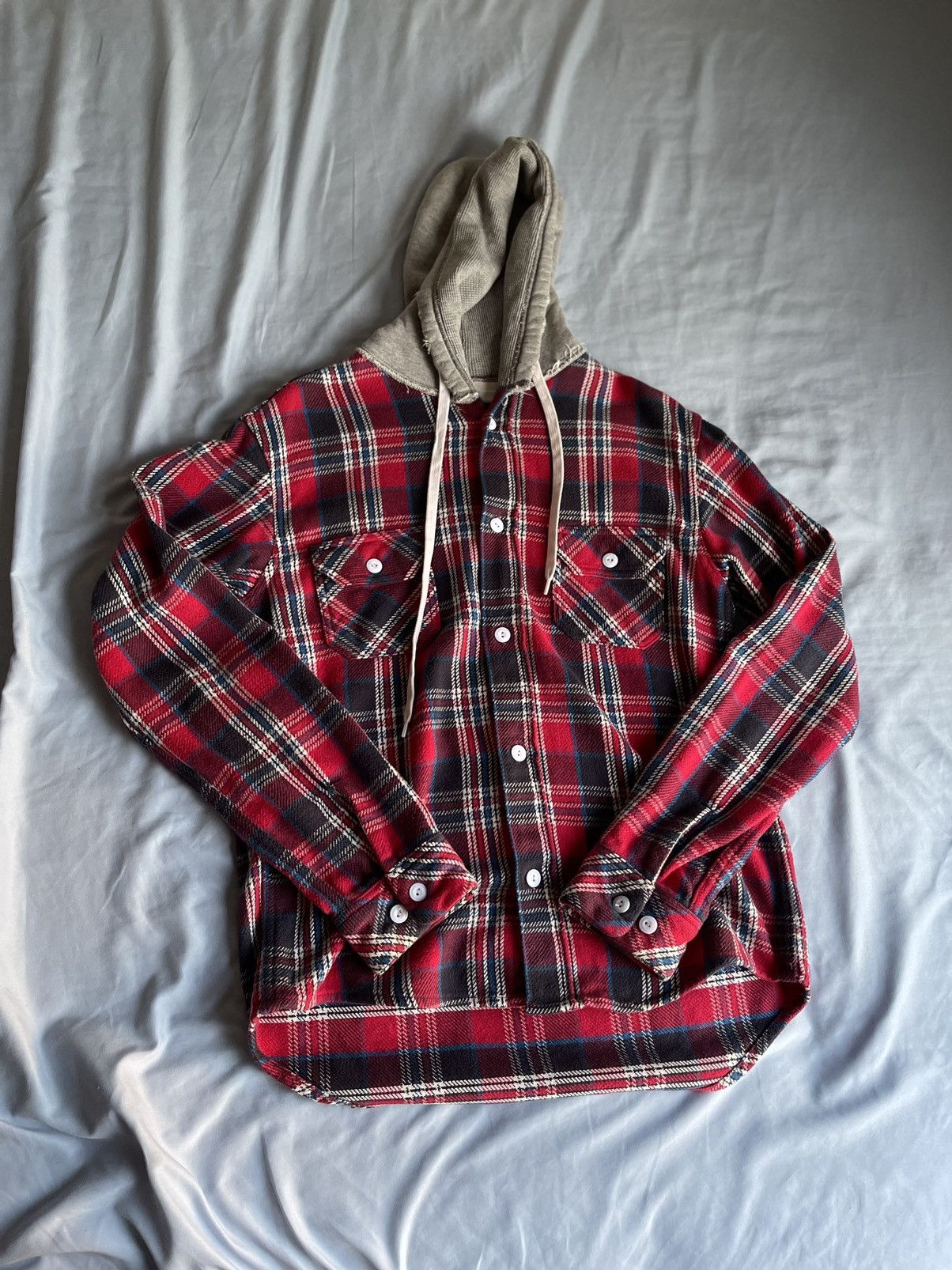 Hot number nine flannel hoodie