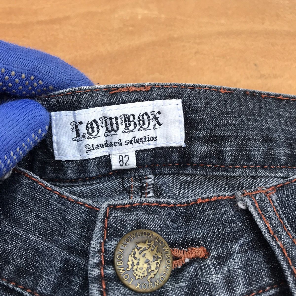 20471120 × If Six Was Nine × Tornado Mart Lowbox bleached herringbone faded wash numbernine inspired Size US 30 / EU 46 - 12 Thumbnail