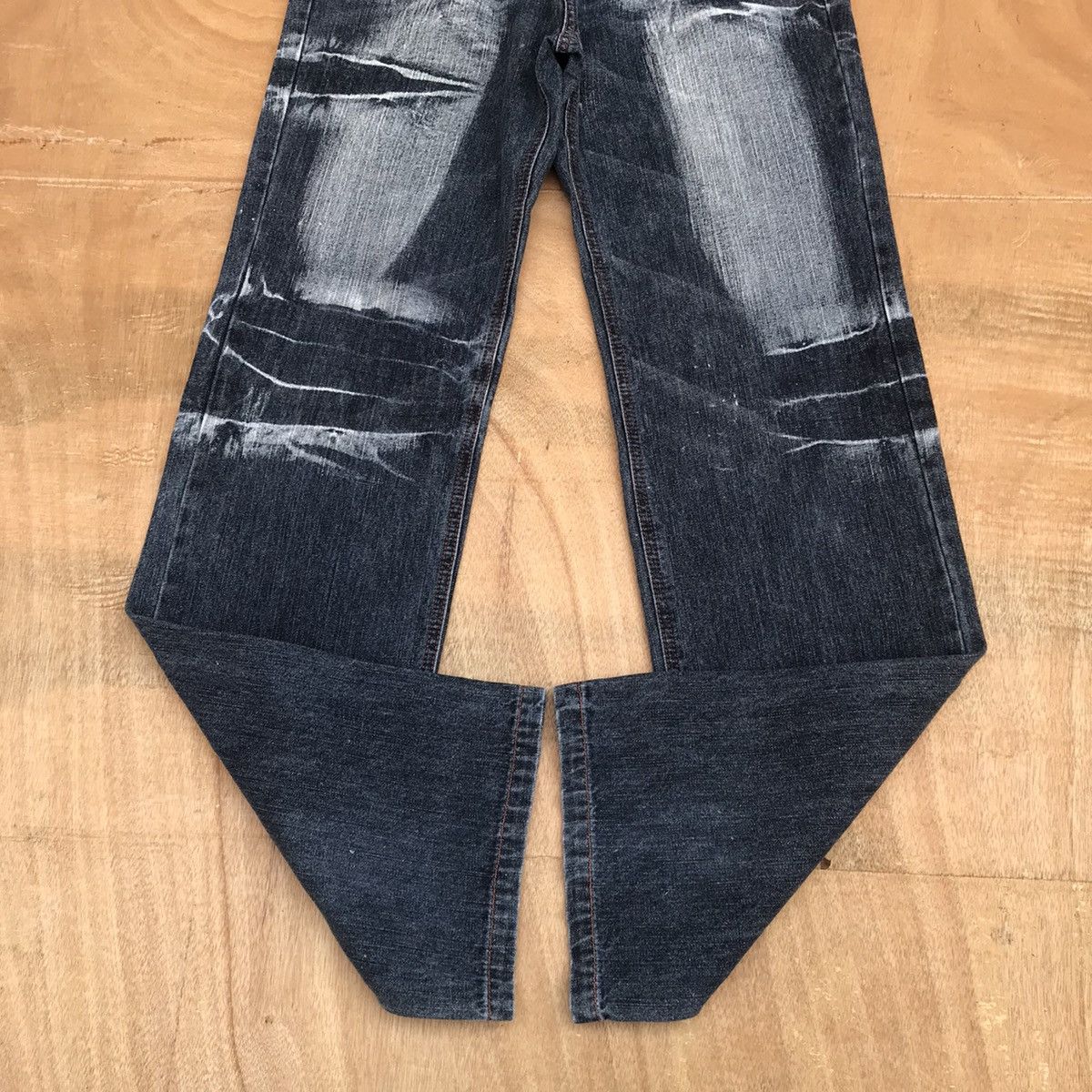 20471120 × If Six Was Nine × Tornado Mart Lowbox bleached herringbone faded wash numbernine inspired Size US 30 / EU 46 - 5 Thumbnail