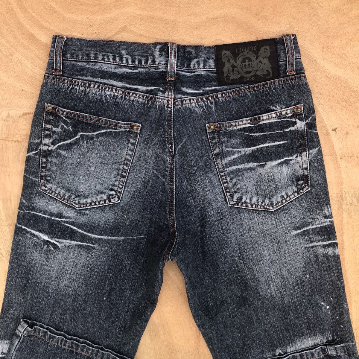 20471120 × If Six Was Nine × Tornado Mart Lowbox bleached herringbone faded wash numbernine inspired Size US 30 / EU 46 - 8 Thumbnail