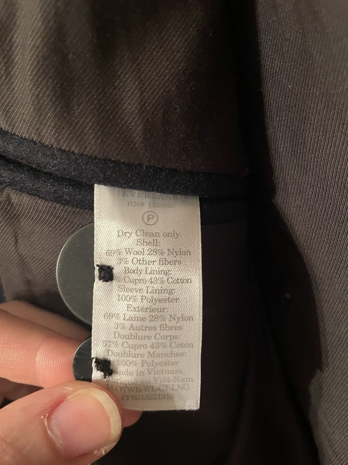 Everlane Navy Blue Wool Topcoat Size US S / EU 44-46 / 1 - 3 Thumbnail