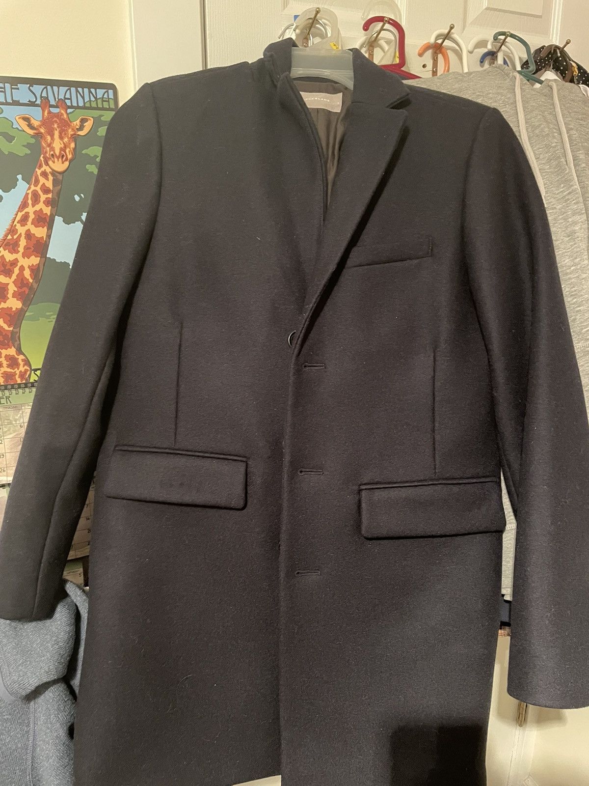 Everlane Navy Blue Wool Topcoat Size US S / EU 44-46 / 1 - 1 Thumbnail