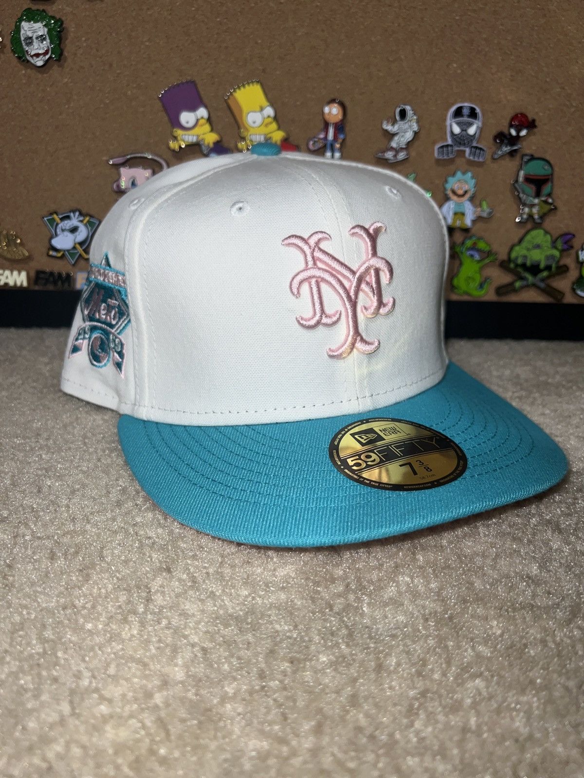 Florida Miami Marlins New Era Hat buy Club Monaco Stone Teal Fitted Hat Club 7 3/8