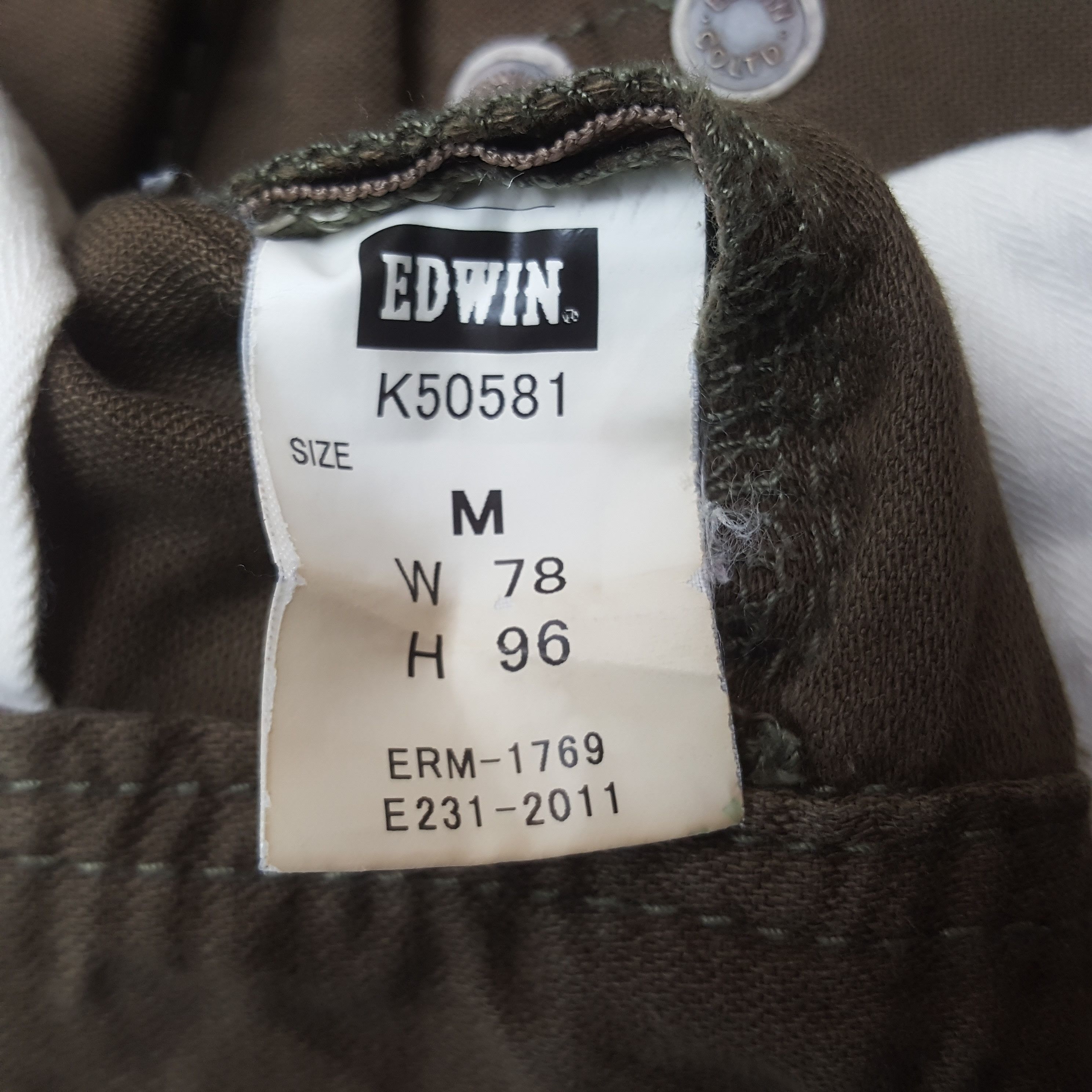Edwin Vintage Edwin Japanese Brand Pockets Style Cargo Pants Size US 33 - 14 Thumbnail