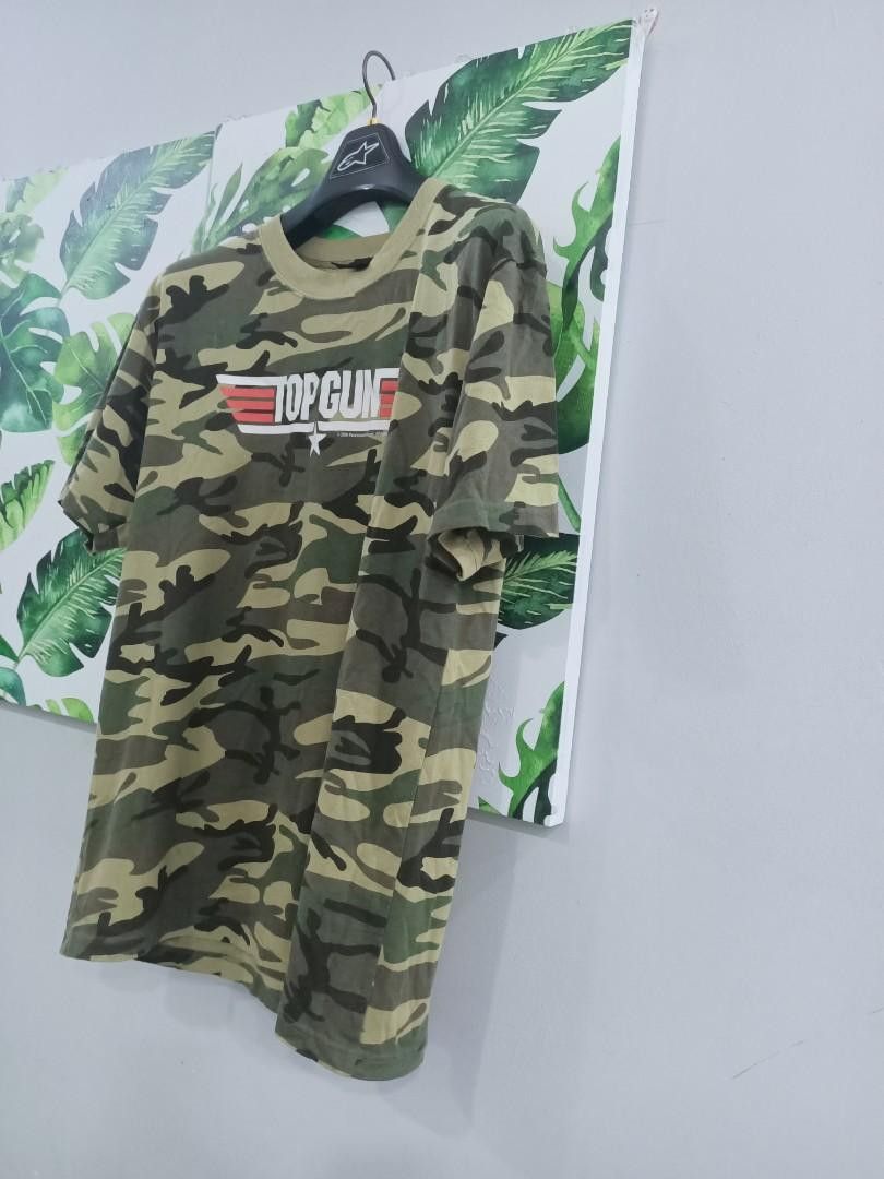 Giant Vintage Top Gun Movie Tee 2006 Giant Tag Camo Size US L / EU 52-54 / 3 - 4 Thumbnail