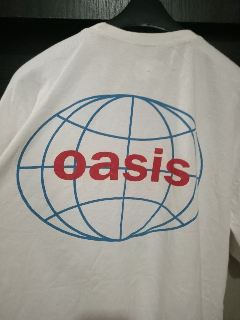 Band Tees × Vintage Vintage oasis all around the world bootleg shirt Size US L / EU 52-54 / 3 - 4 Thumbnail