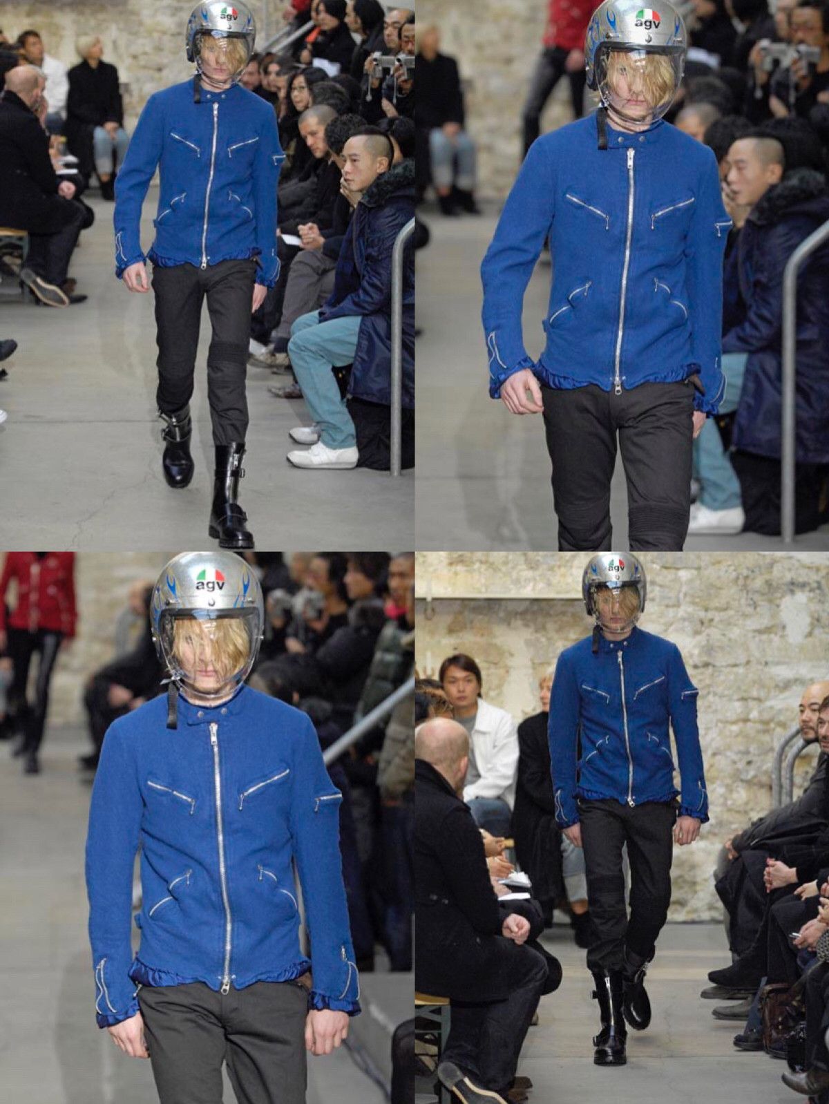 Junya Watanabe Junya Watanabe Comme des Garcons Boiled Wool Biker Jacket Size US XS / EU 42 / 0 - 5 Thumbnail