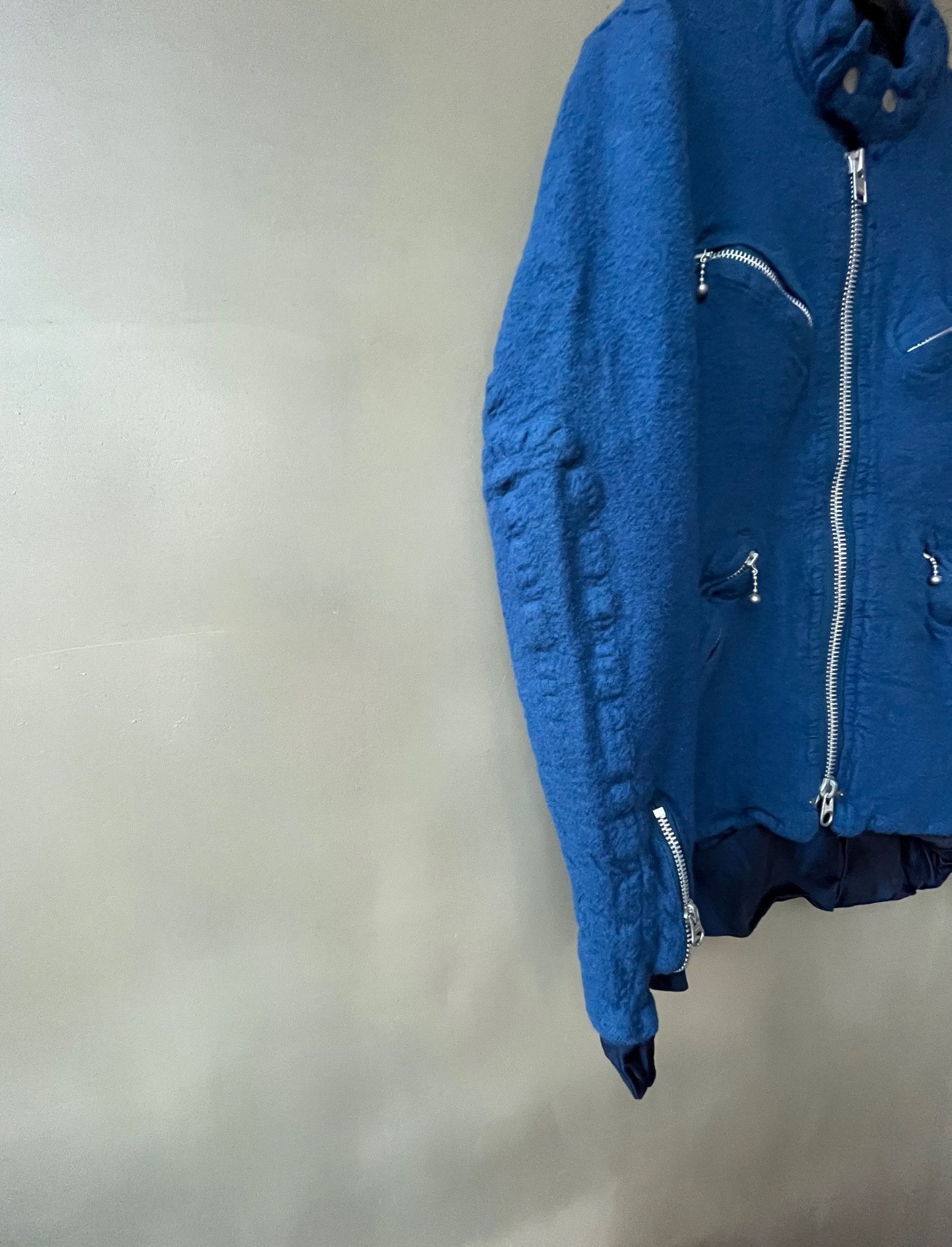 Junya Watanabe Junya Watanabe Comme des Garcons Boiled Wool Biker Jacket Size US XS / EU 42 / 0 - 6 Thumbnail