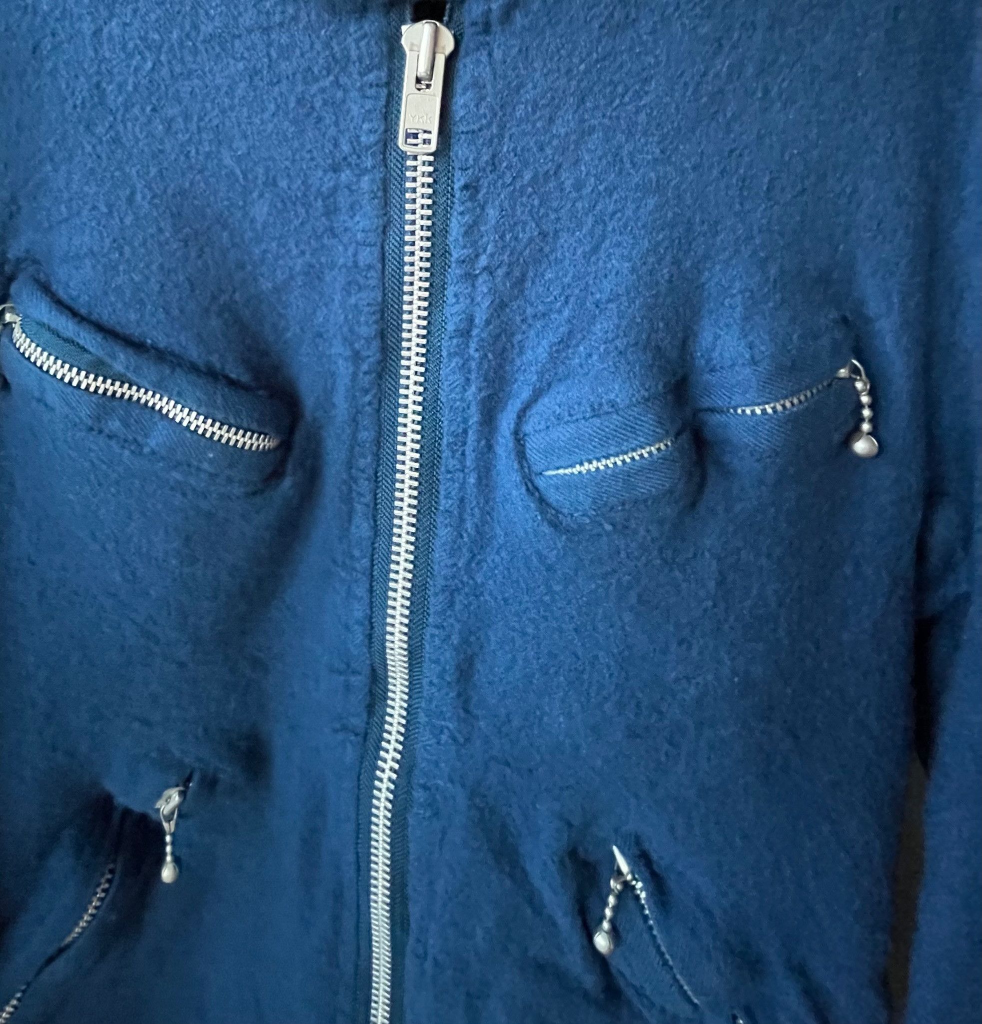 Junya Watanabe Junya Watanabe Comme des Garcons Boiled Wool Biker Jacket Size US XS / EU 42 / 0 - 11 Thumbnail