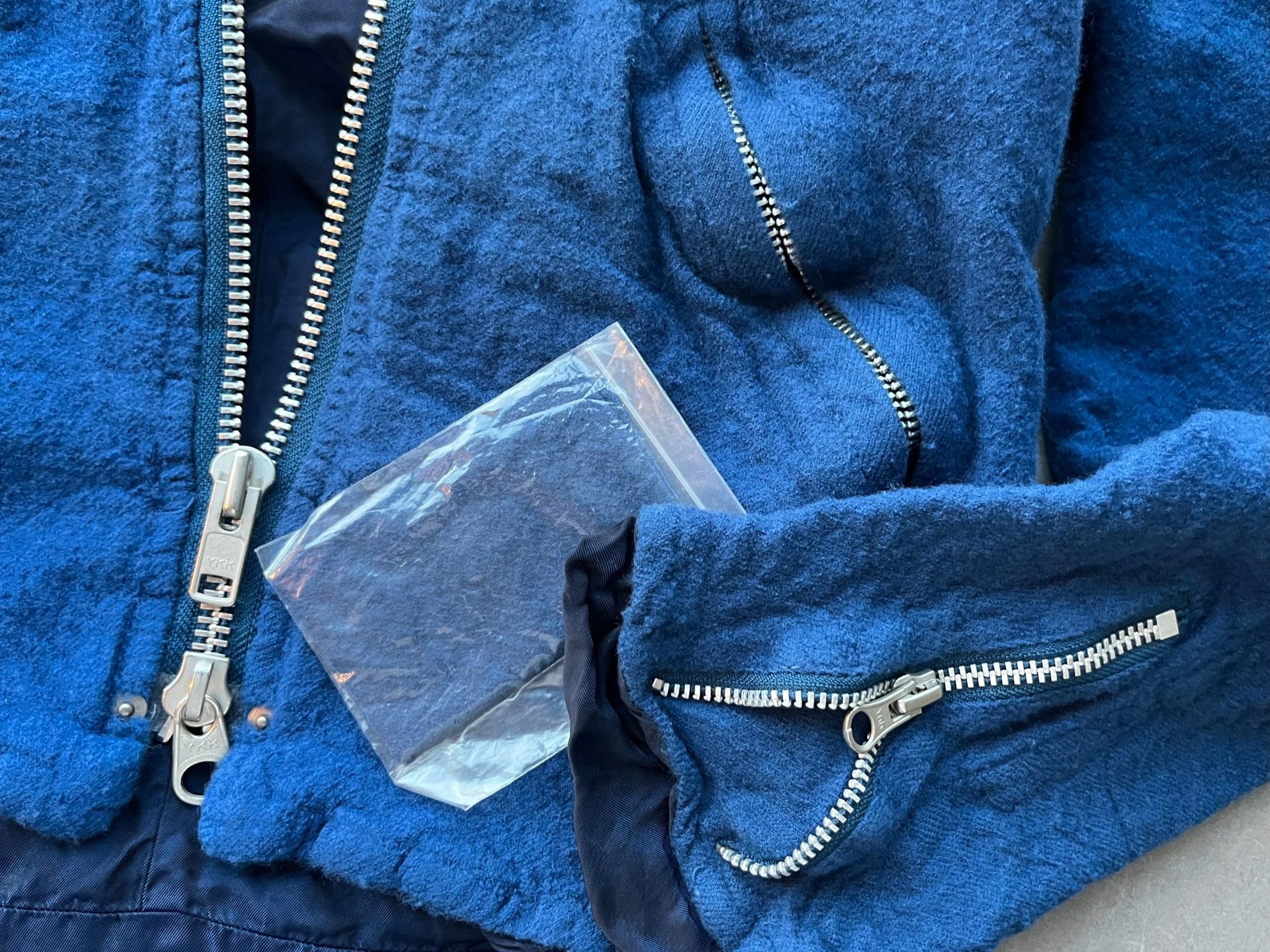 Junya Watanabe Junya Watanabe Comme des Garcons Boiled Wool Biker Jacket Size US XS / EU 42 / 0 - 14 Thumbnail