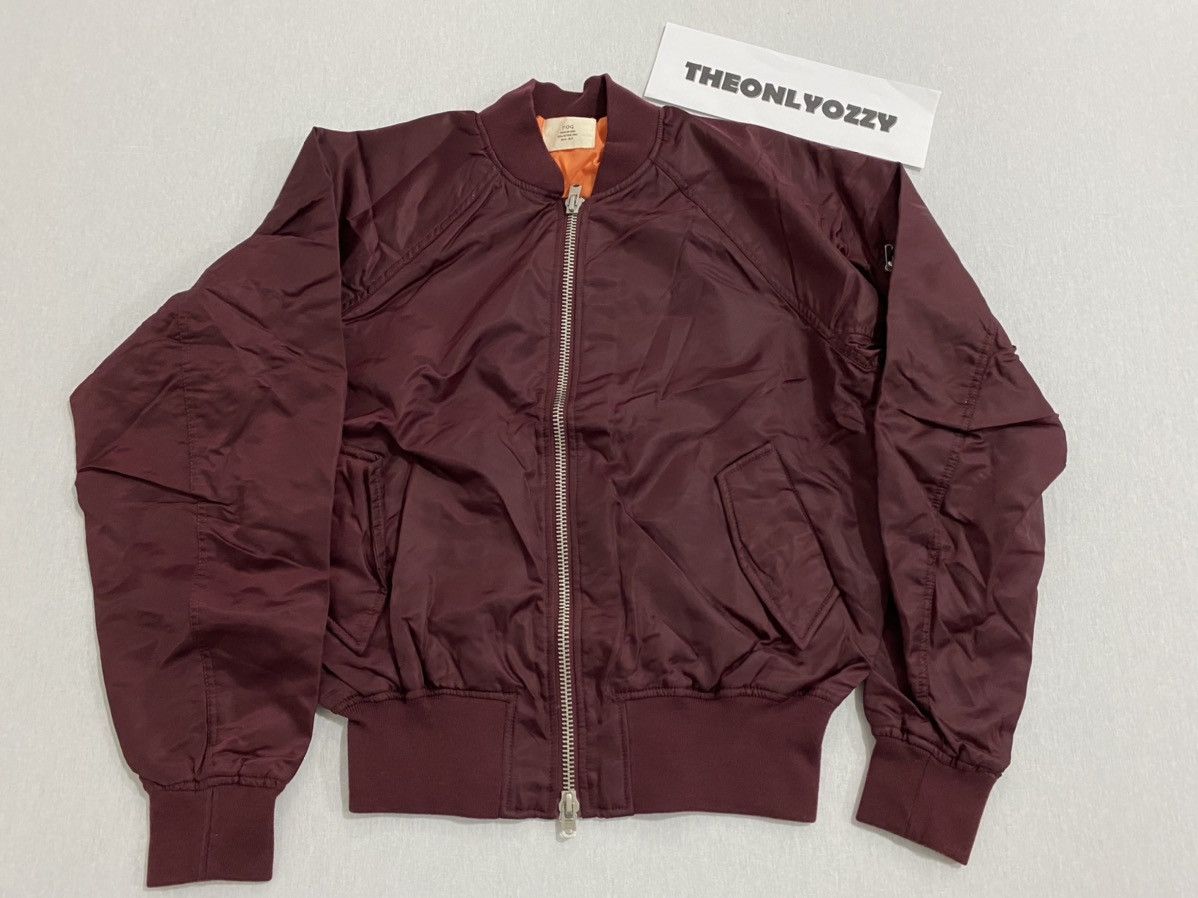 FOG Fear of God Pacsun Maroon Bomber Sz M