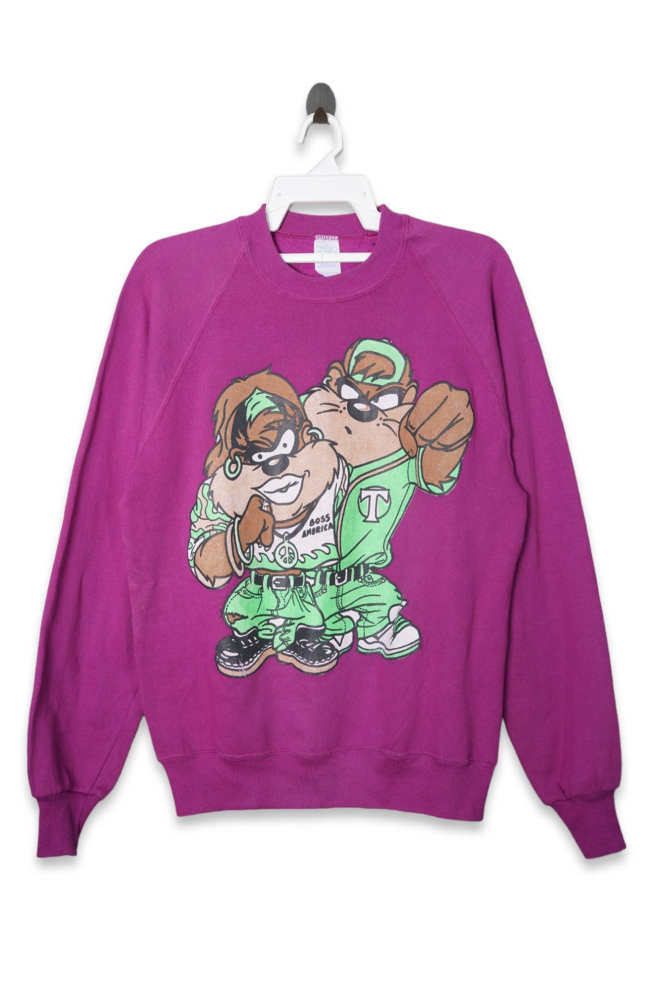Jerzees × Vintage Vintage 90s Jerzees Tasmanian Devil Crewneck Sweatshirt Size US L / EU 52-54 / 3 - 1 Thumbnail