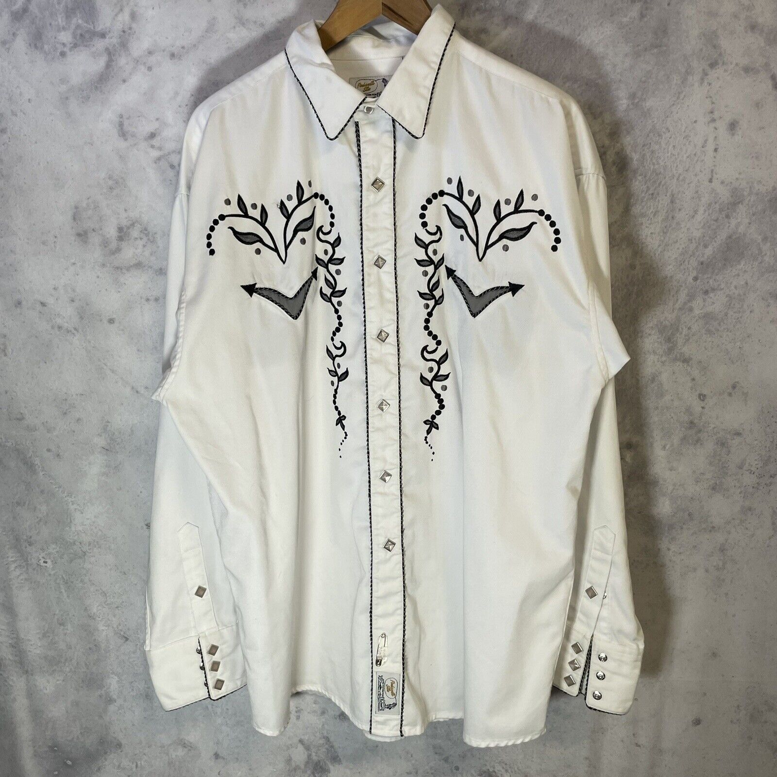 Chemise Western Homme Panhandle Pearl Snap, Manches Longues, Taille S, Neuve Sans étiquette