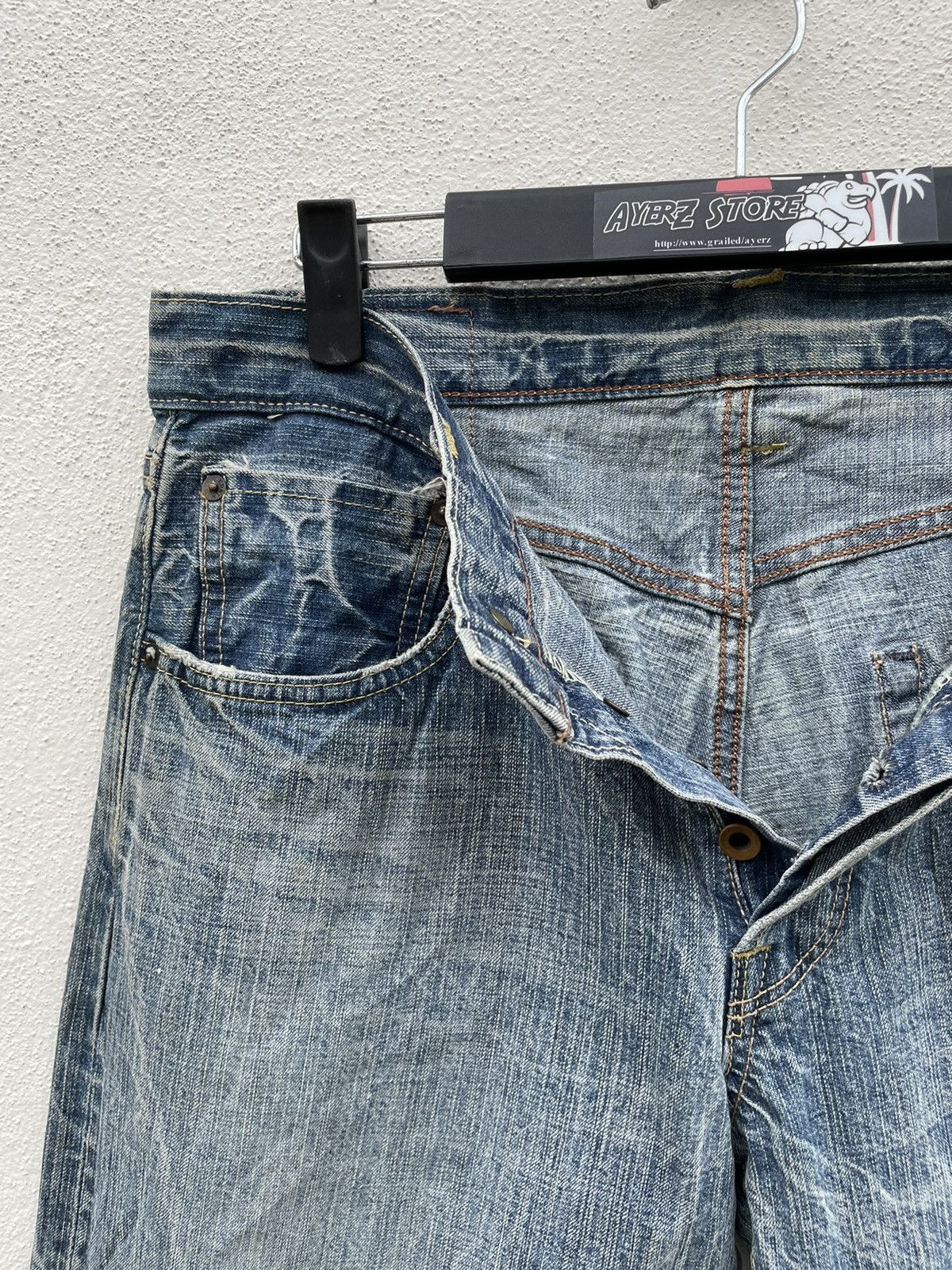 Edwin × Vintage Edwin 505 BXX Selvedge Jeans Made in Japan Size US 32 / EU 48 - 3 Thumbnail