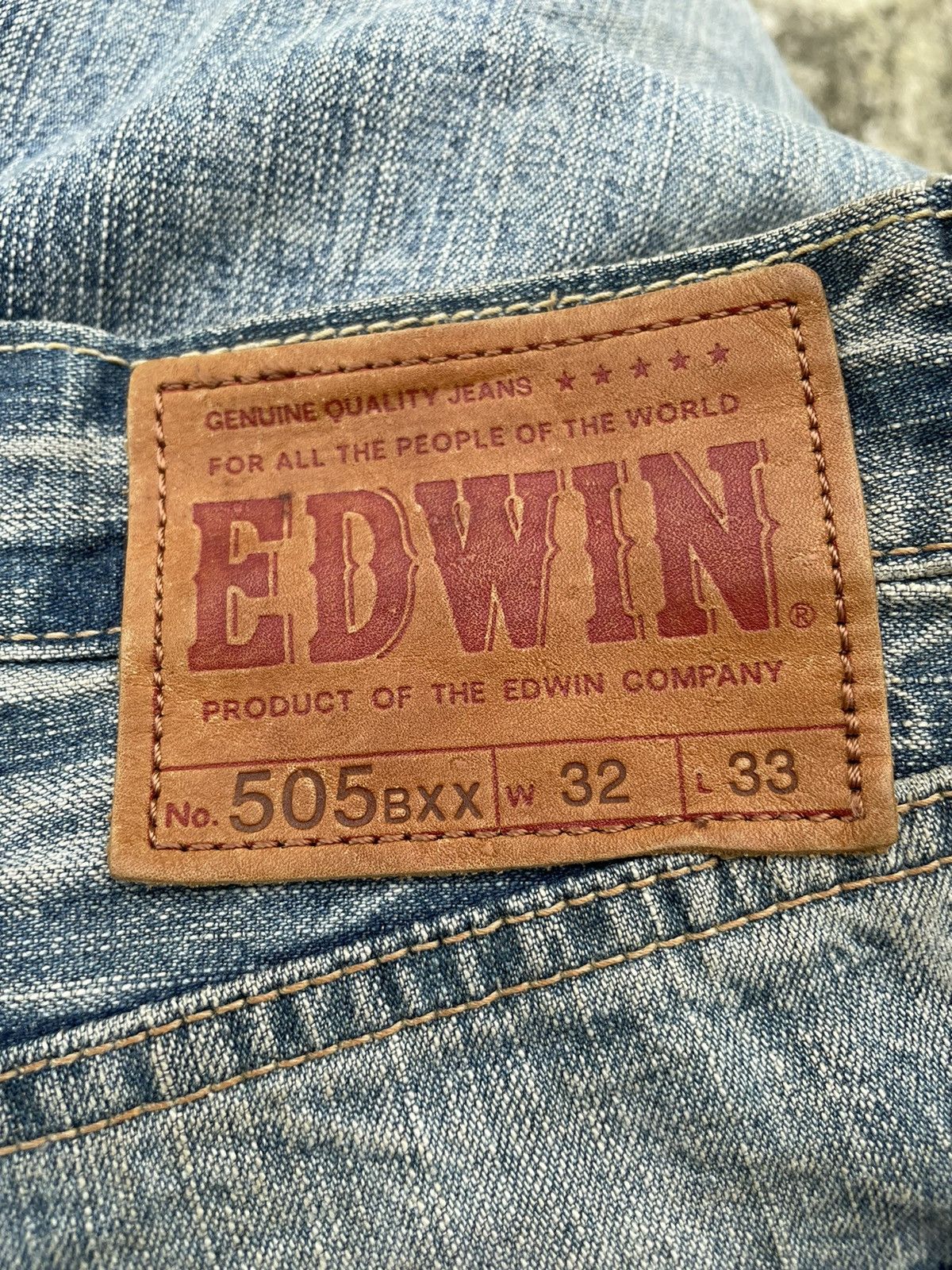 Edwin × Vintage Edwin 505 BXX Selvedge Jeans Made in Japan Size US 32 / EU 48 - 18 Thumbnail