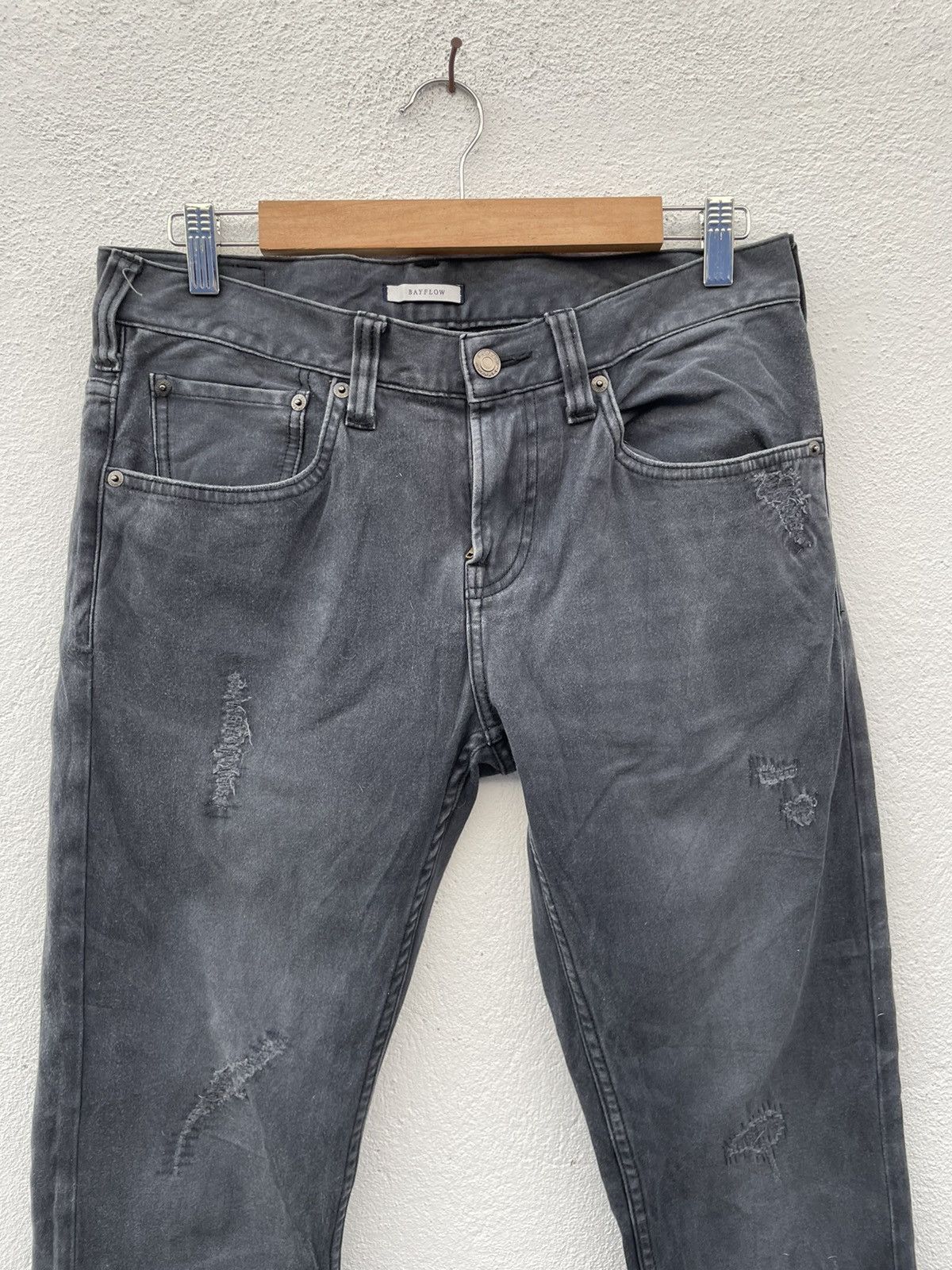 Japanese Brand Japanese Brand Bayflow zig Zag Design Skinny Jeans Size US 32 / EU 48 - 1 Thumbnail
