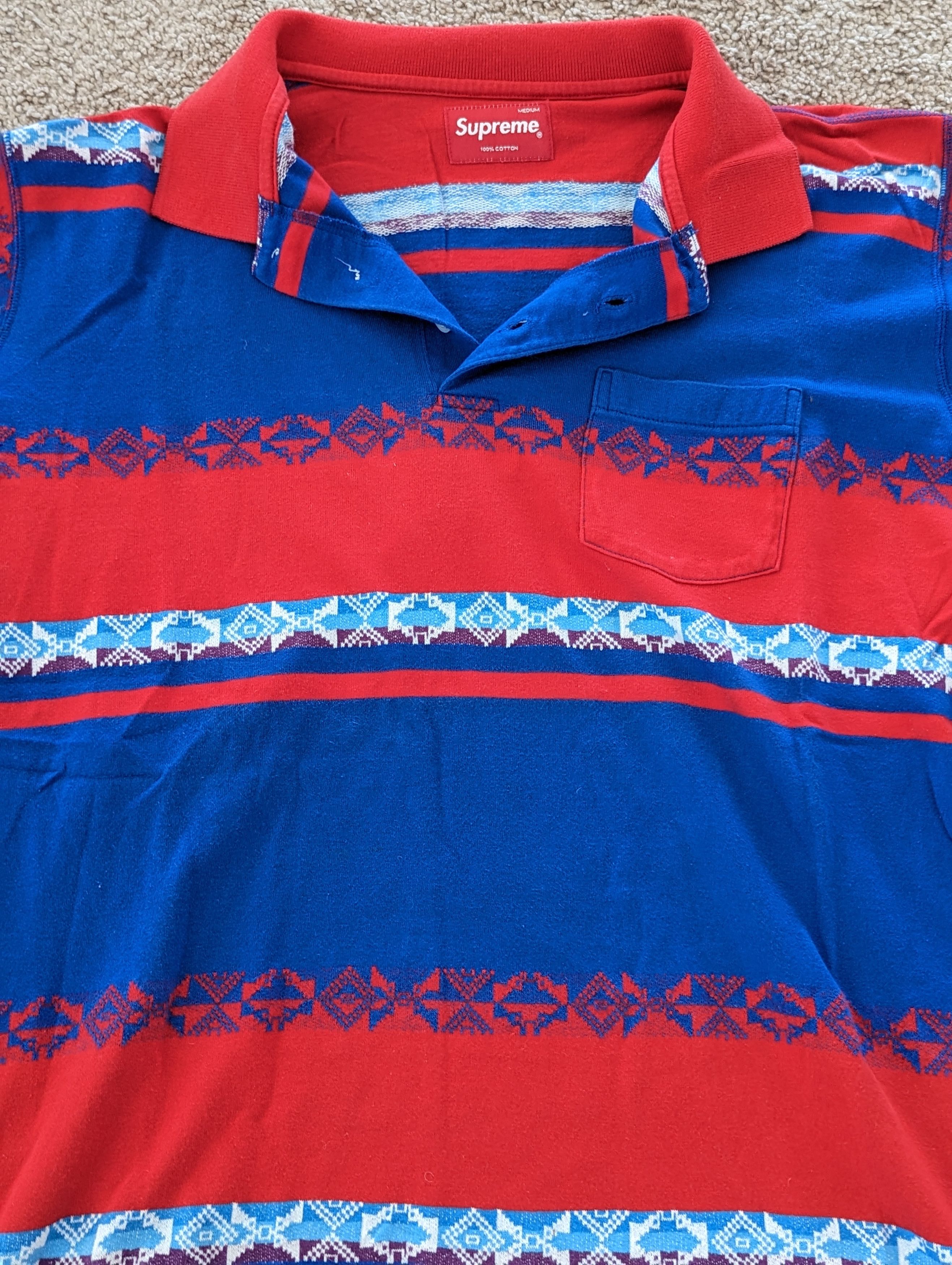 Supreme Supreme Pray For Us Jacquard Polo SS18 | Grailed