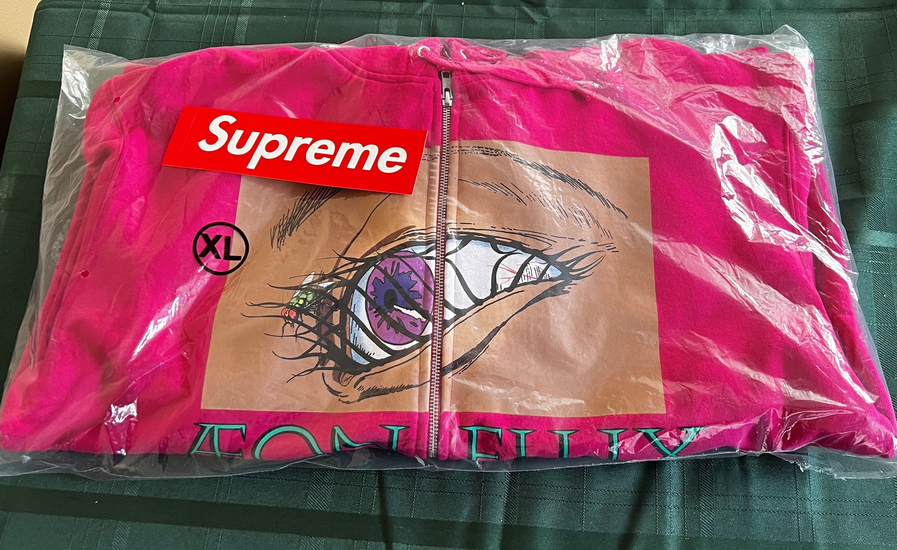 Supreme Supreme Aeon Flux Zip Up Hooded Sweatshirt Fuchsia Xlarge 