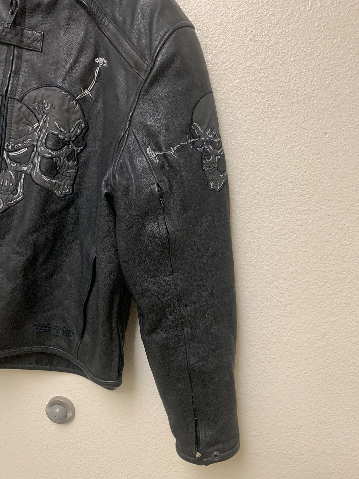 Other Vintage 90’s First Racing Motorcycle Skulls Leather Jacket Size US XL / EU 56 / 4 - 5 Thumbnail