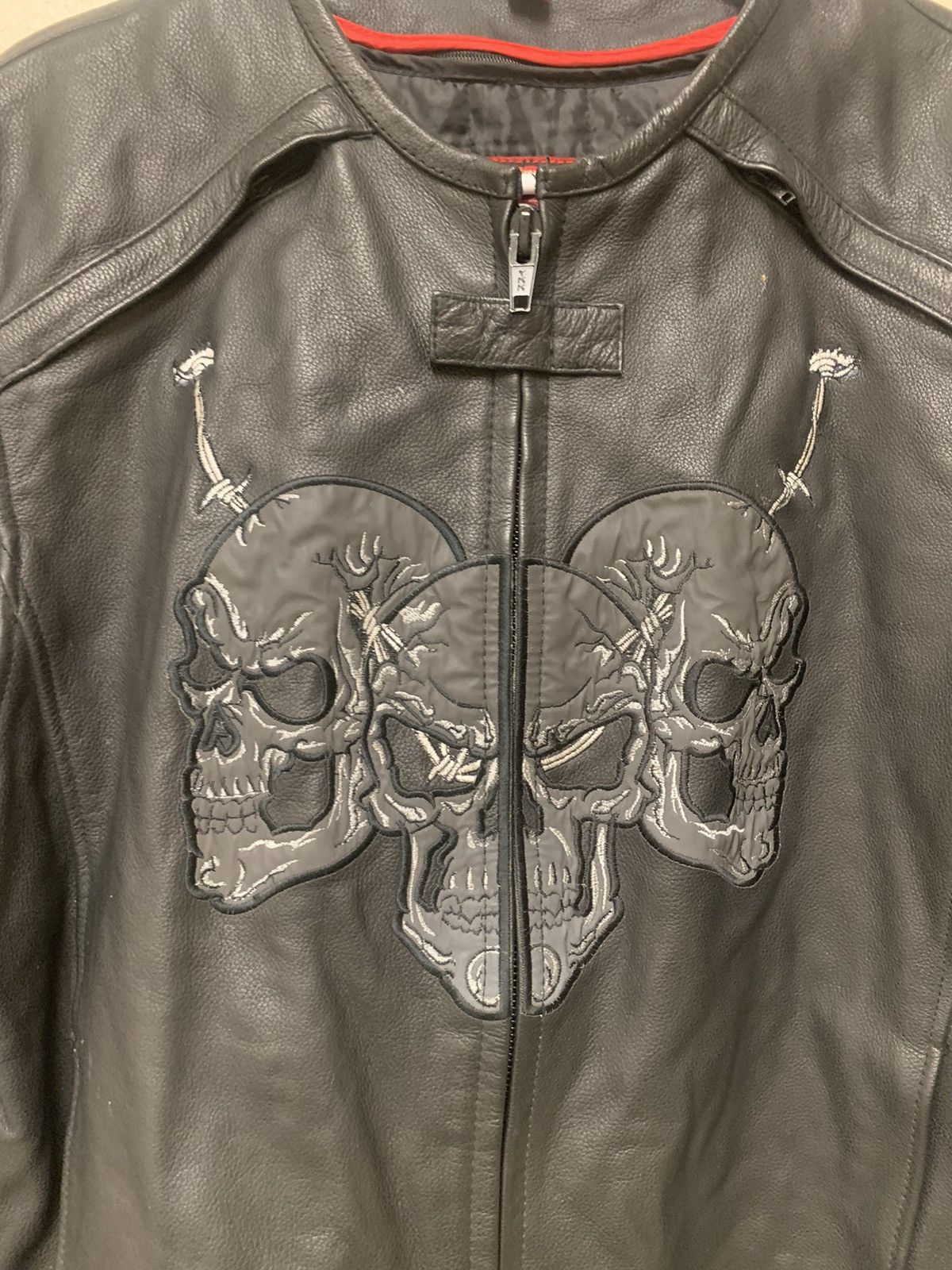 Other Vintage 90’s First Racing Motorcycle Skulls Leather Jacket Size US XL / EU 56 / 4 - 3 Thumbnail