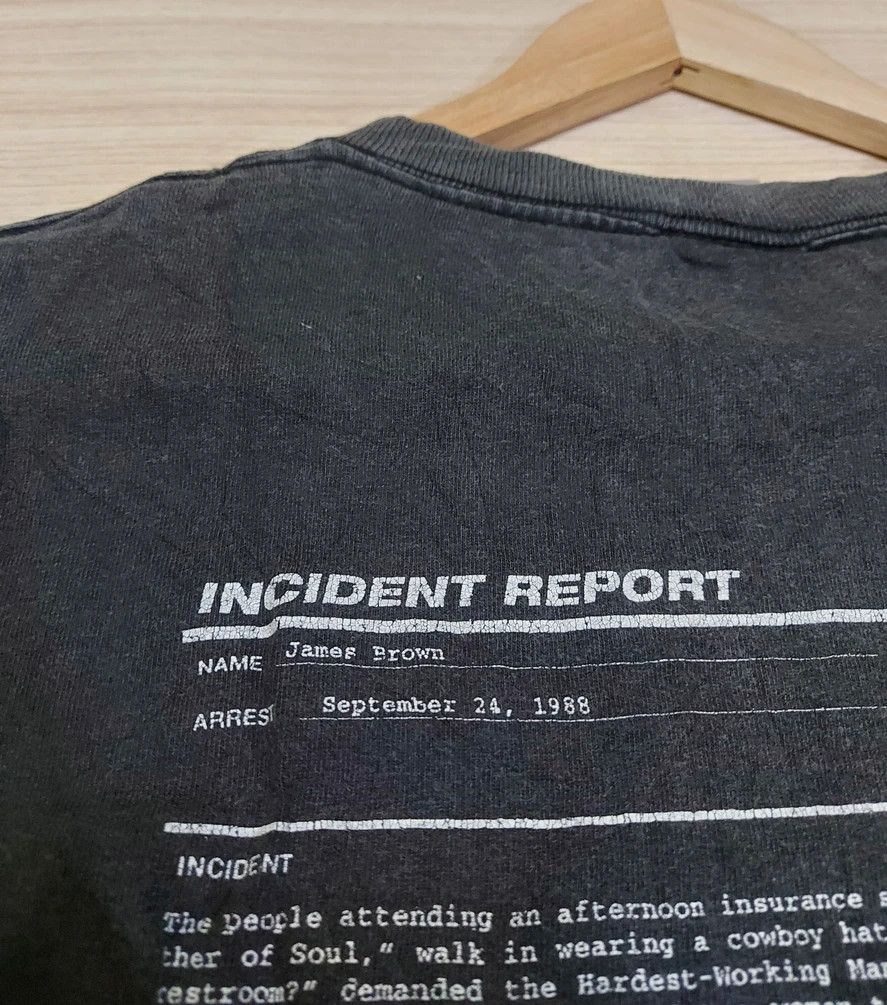 Band Tees × Vintage Vintage James Brown Incident Report Tshirt Size US S / EU 44-46 / 1 - 9 Thumbnail