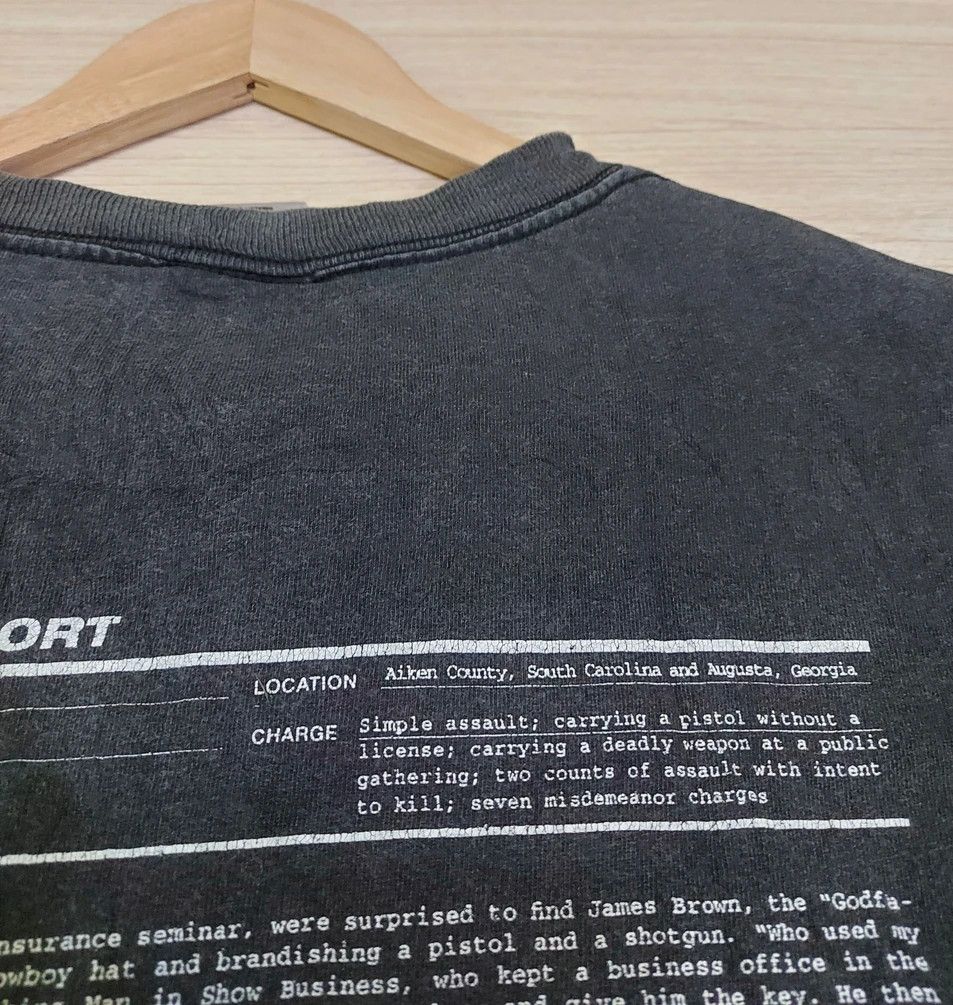 Band Tees × Vintage Vintage James Brown Incident Report Tshirt Size US S / EU 44-46 / 1 - 8 Thumbnail
