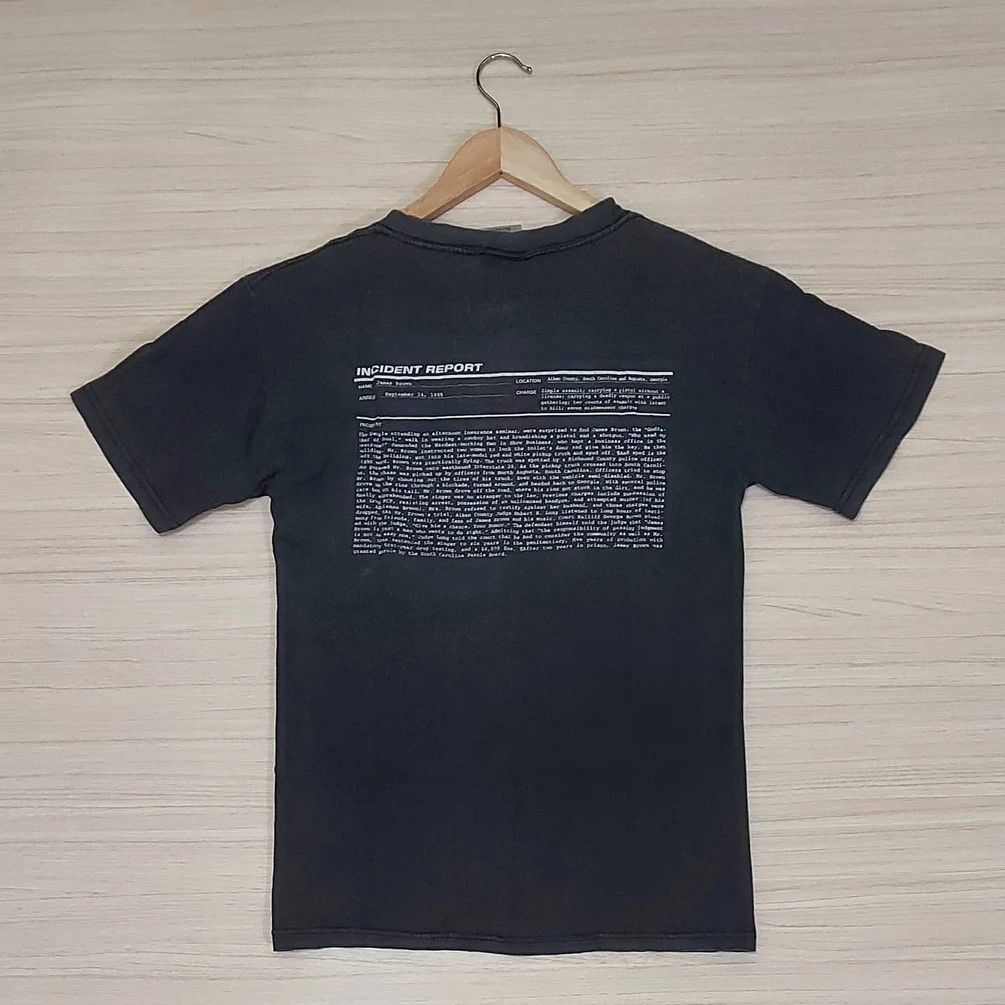 Band Tees × Vintage Vintage James Brown Incident Report Tshirt Size US S / EU 44-46 / 1 - 2 Thumbnail