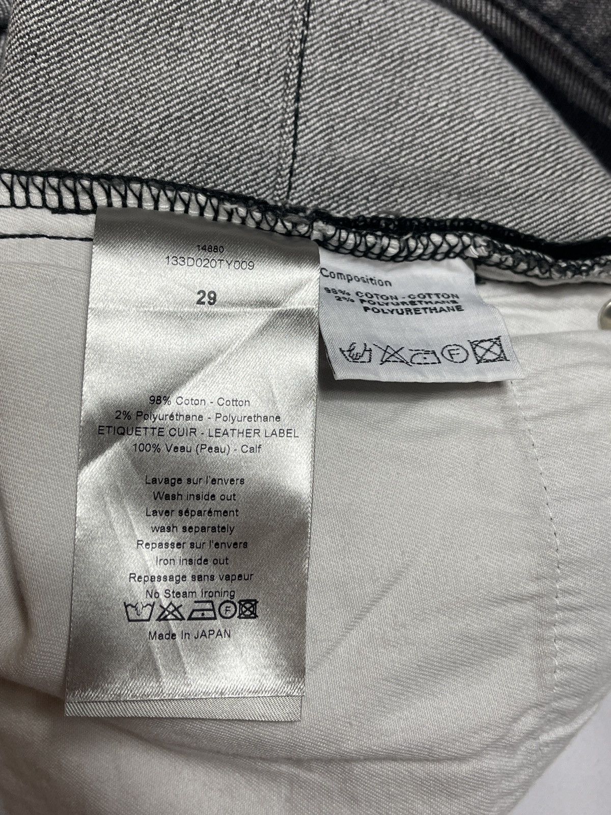 Dior Dior Homme AW13 Black Tape Denim Size US 29 - 6 Thumbnail