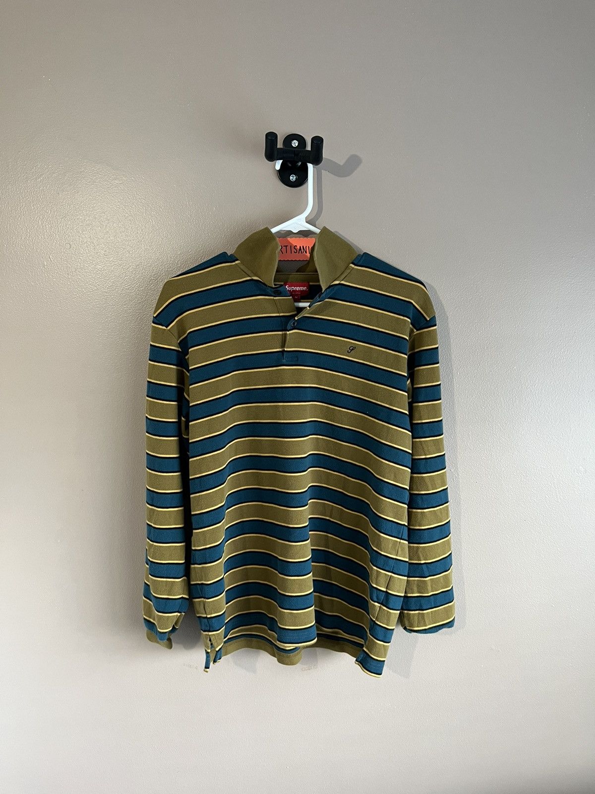 Supreme Striped Long Sleeve Polo
