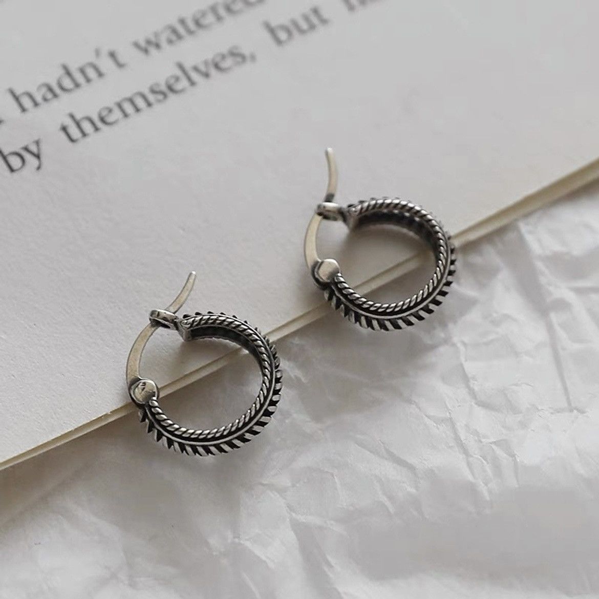 Other 100%925 silver retro punk earrings Size ONE SIZE - 2 Thumbnail