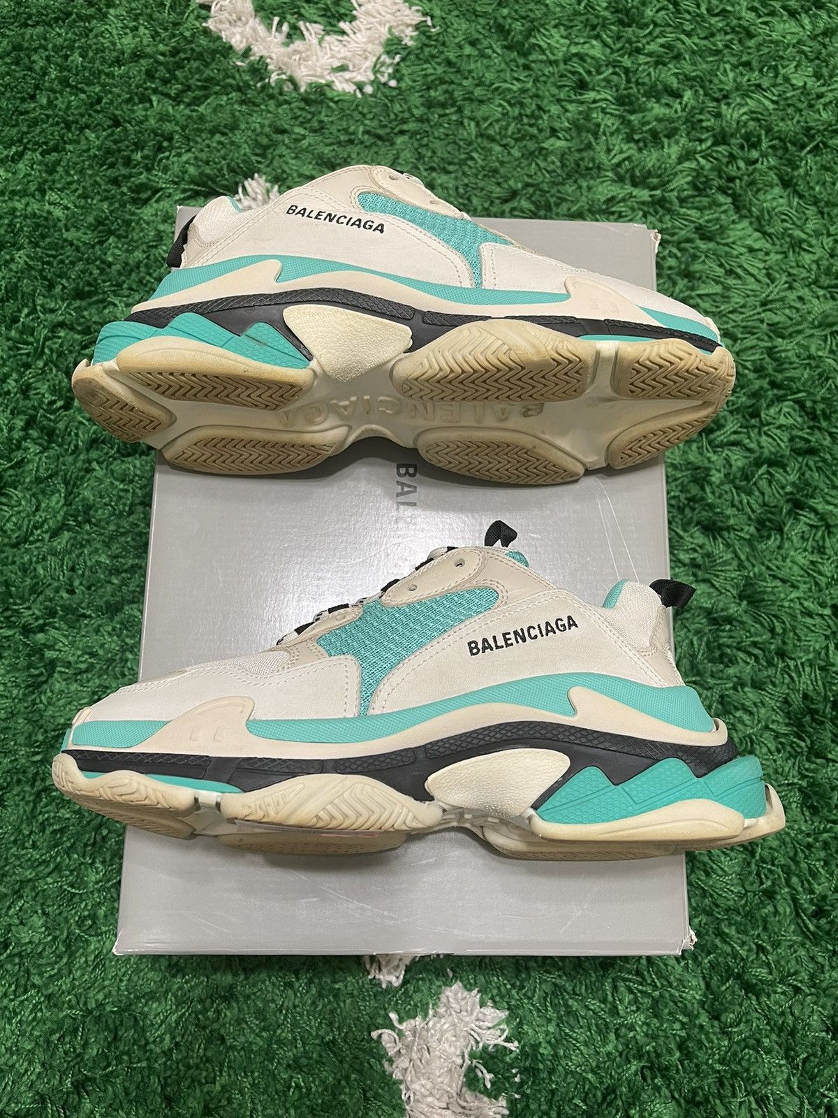 Balenciaga Triple S Teal/Tan