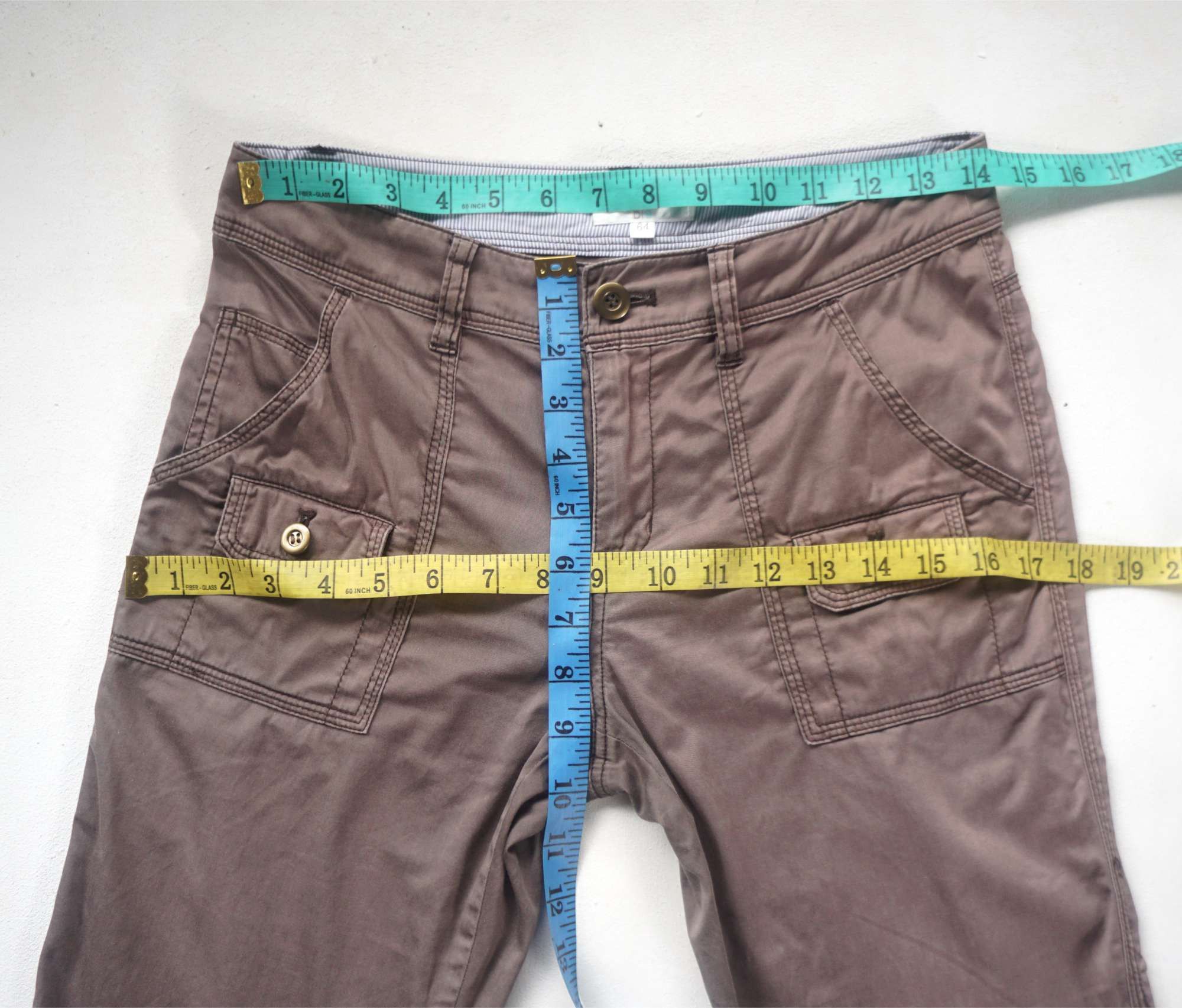 Designer MARIE CLAIRE Multipockets Low Rise Pants Size 28" / US 6 / IT 42 - 9 Thumbnail