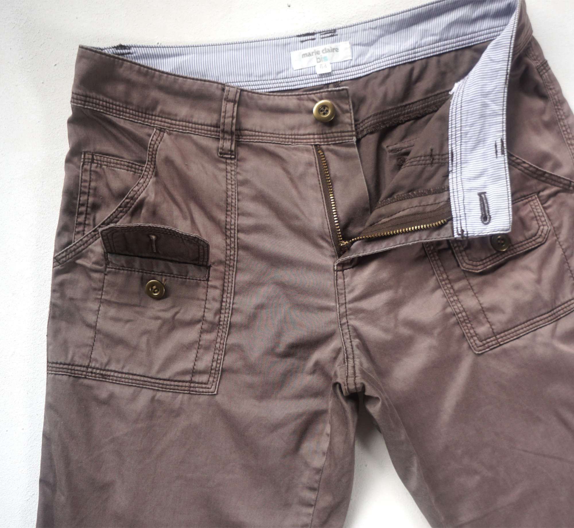 Designer MARIE CLAIRE Multipockets Low Rise Pants Size 28" / US 6 / IT 42 - 5 Thumbnail