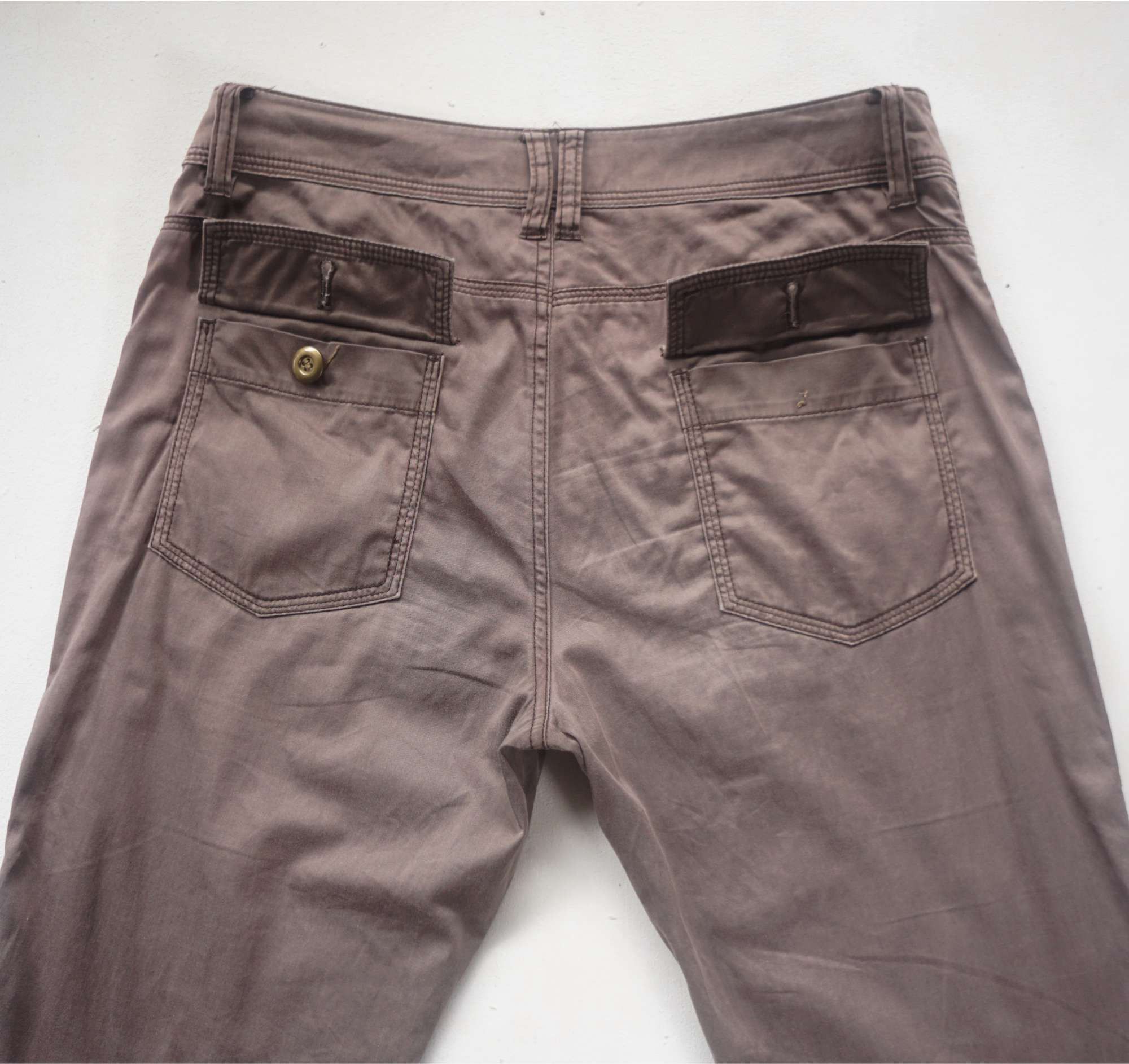 Designer MARIE CLAIRE Multipockets Low Rise Pants Size 28" / US 6 / IT 42 - 6 Thumbnail